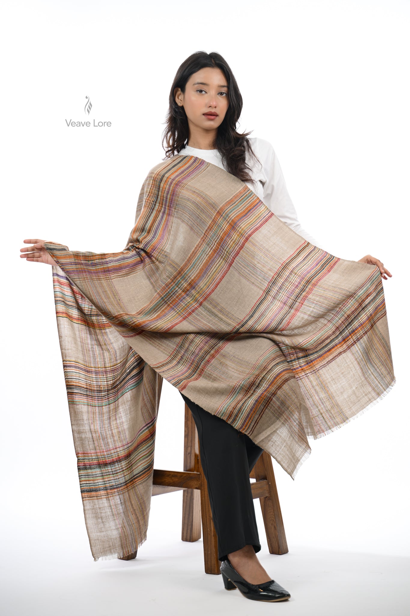 Taar & Rang Pashmina Stole