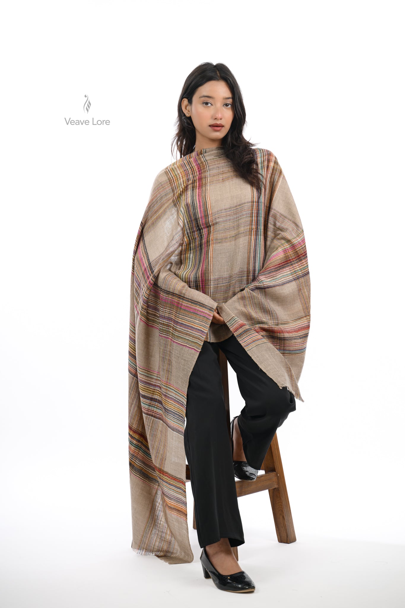 Shokh & Reg Pashmina Stole