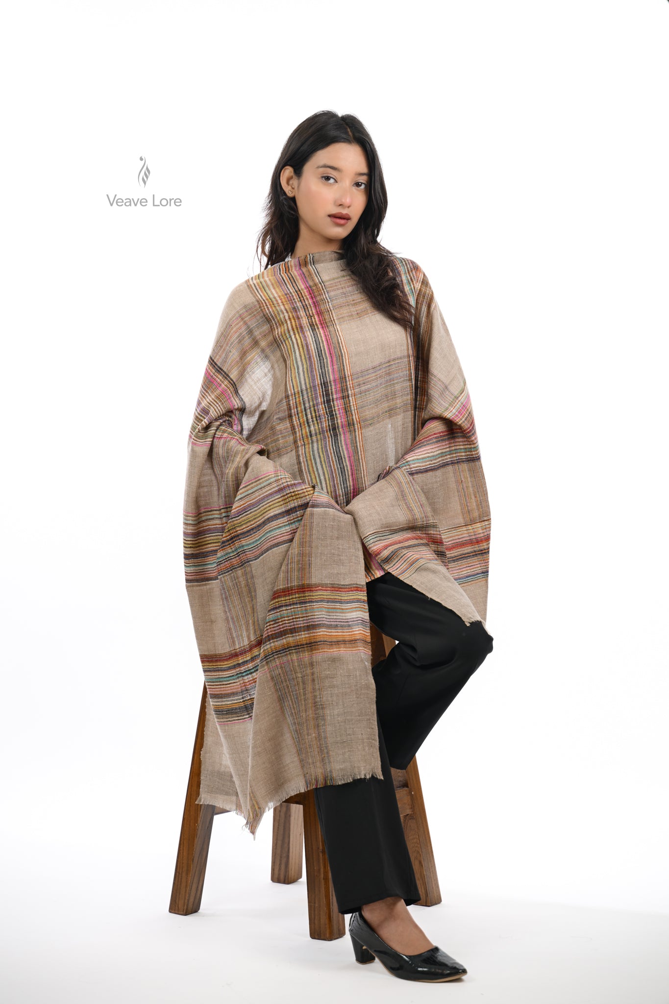 Shokh & Reg Pashmina Stole