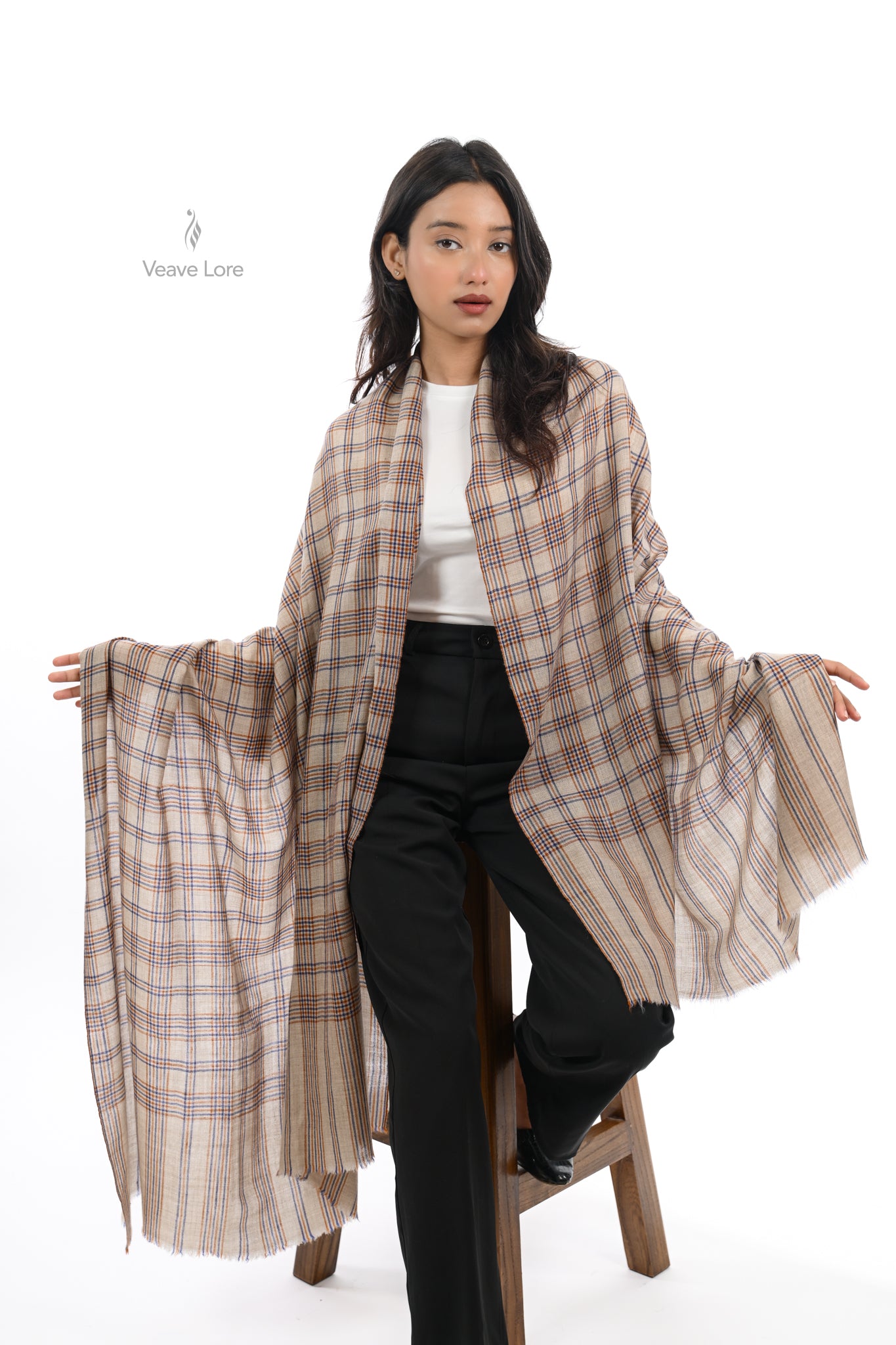 Genda & Neel Pashmina Shawl