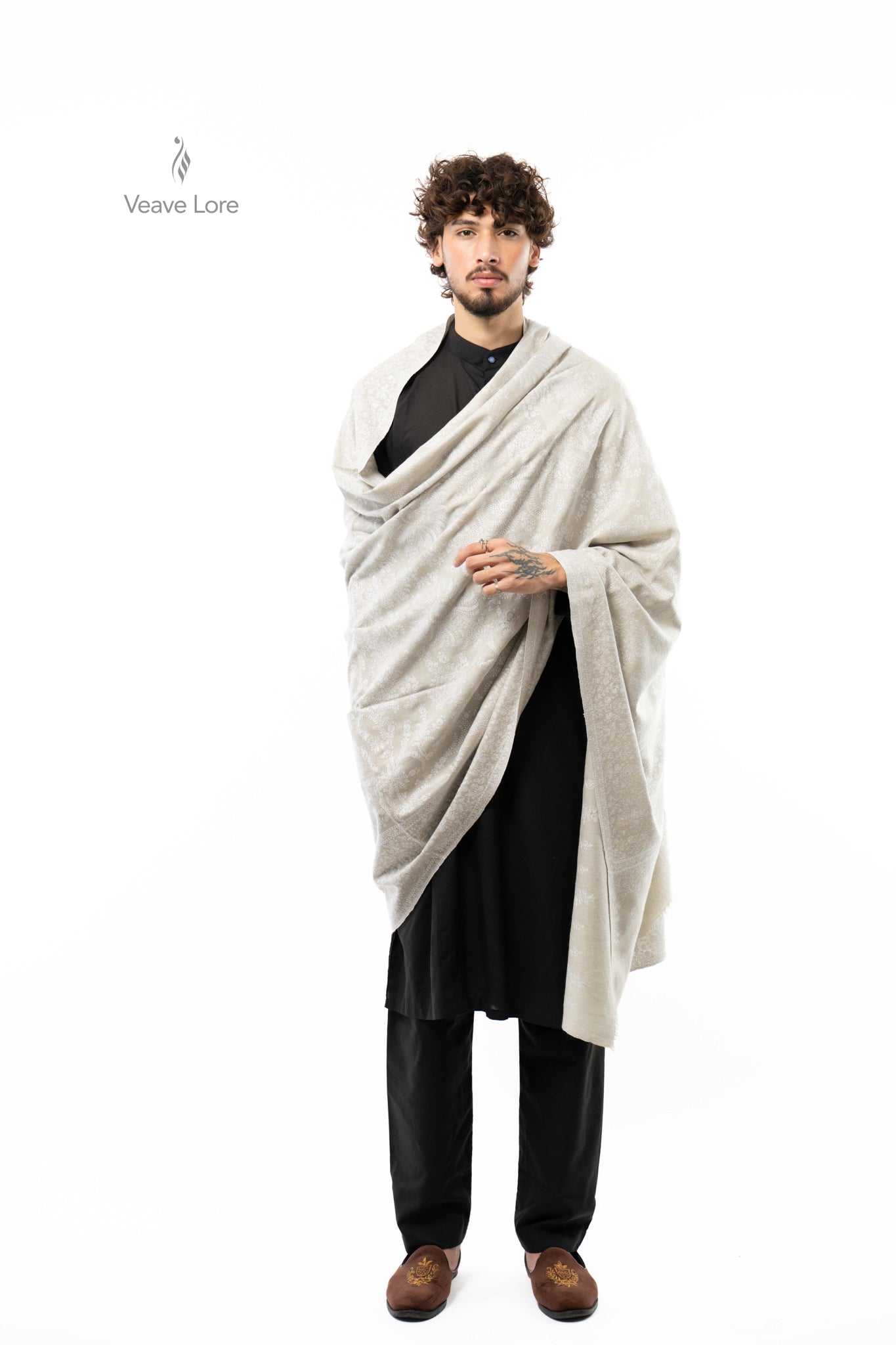 Pearl Thicket Pashmina Shawl