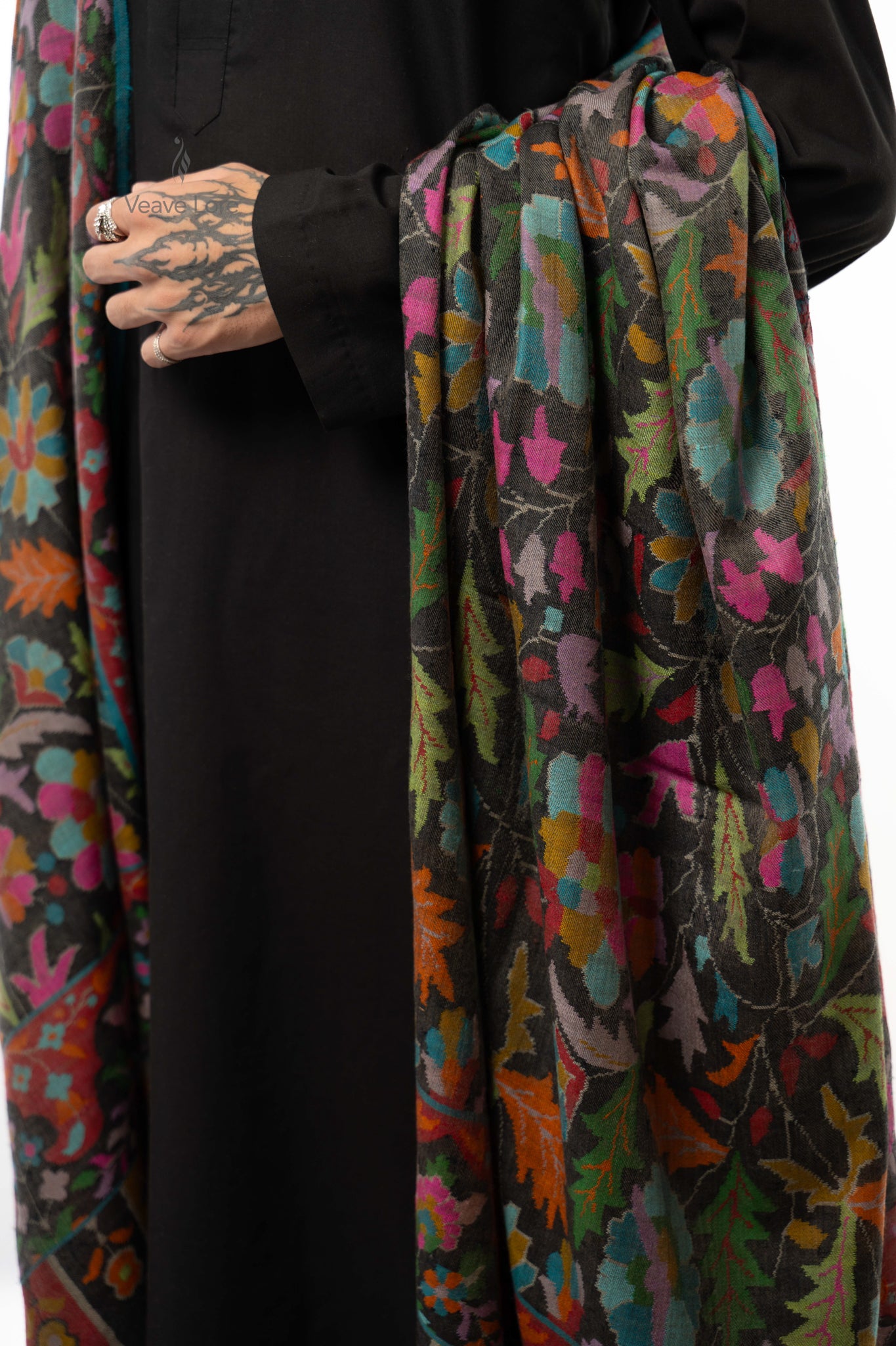 Noir Tapestry Pashmina Shawl
