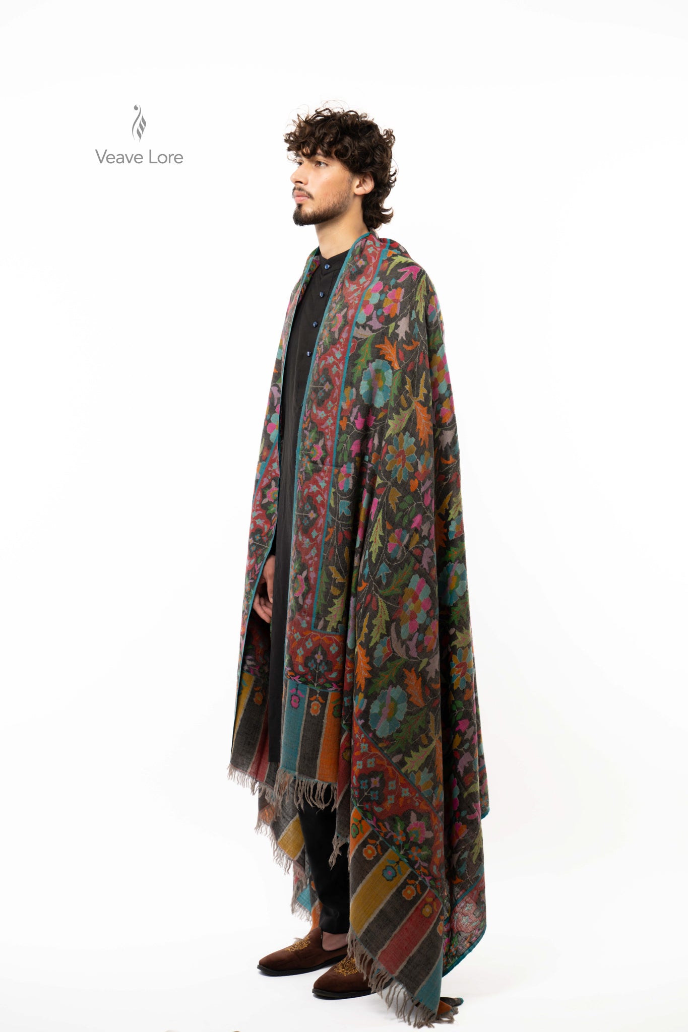 Noir Tapestry Pashmina Shawl