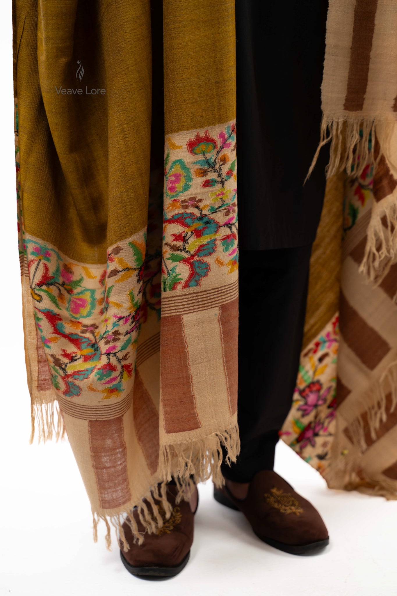 Olive Grove Pashmina Shawl