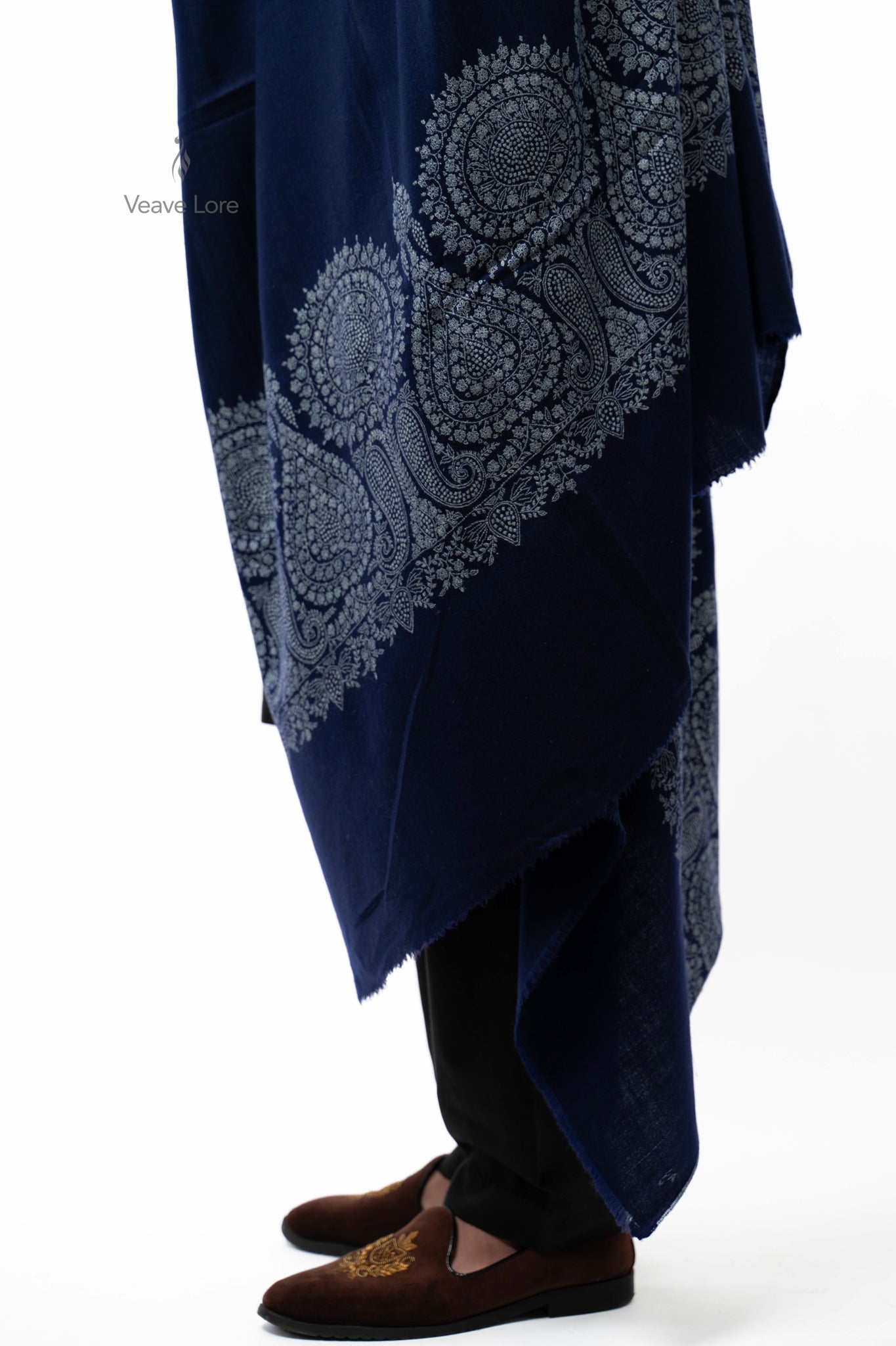 Prussian Quill Pashmina Shawl