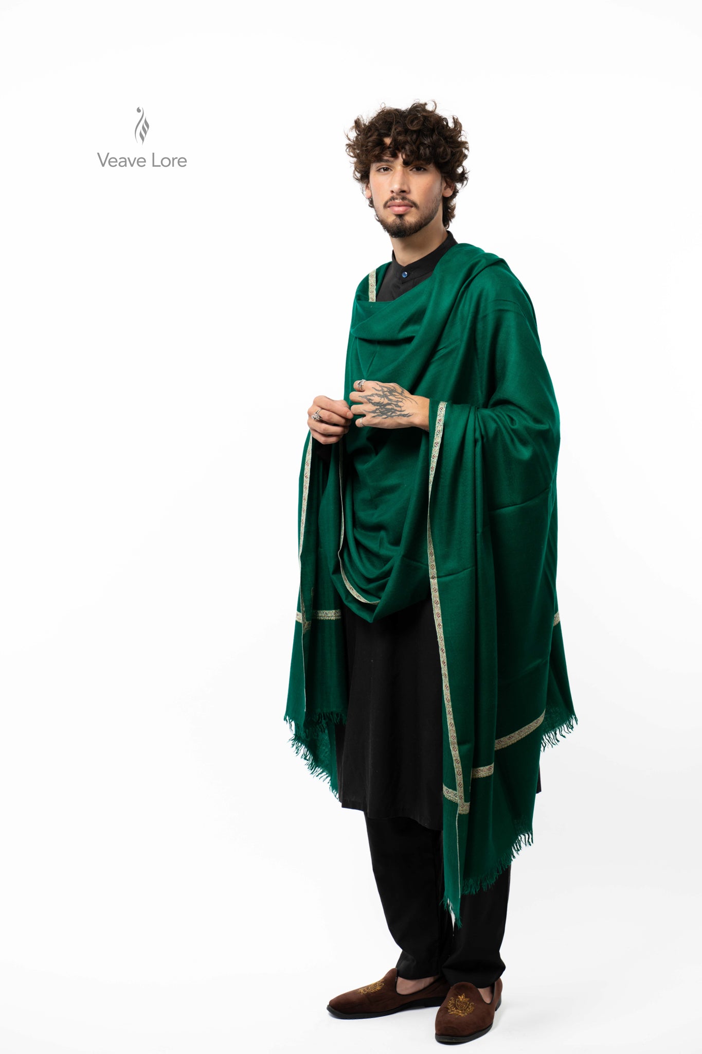 Emerald Regent Pashmina Shawl