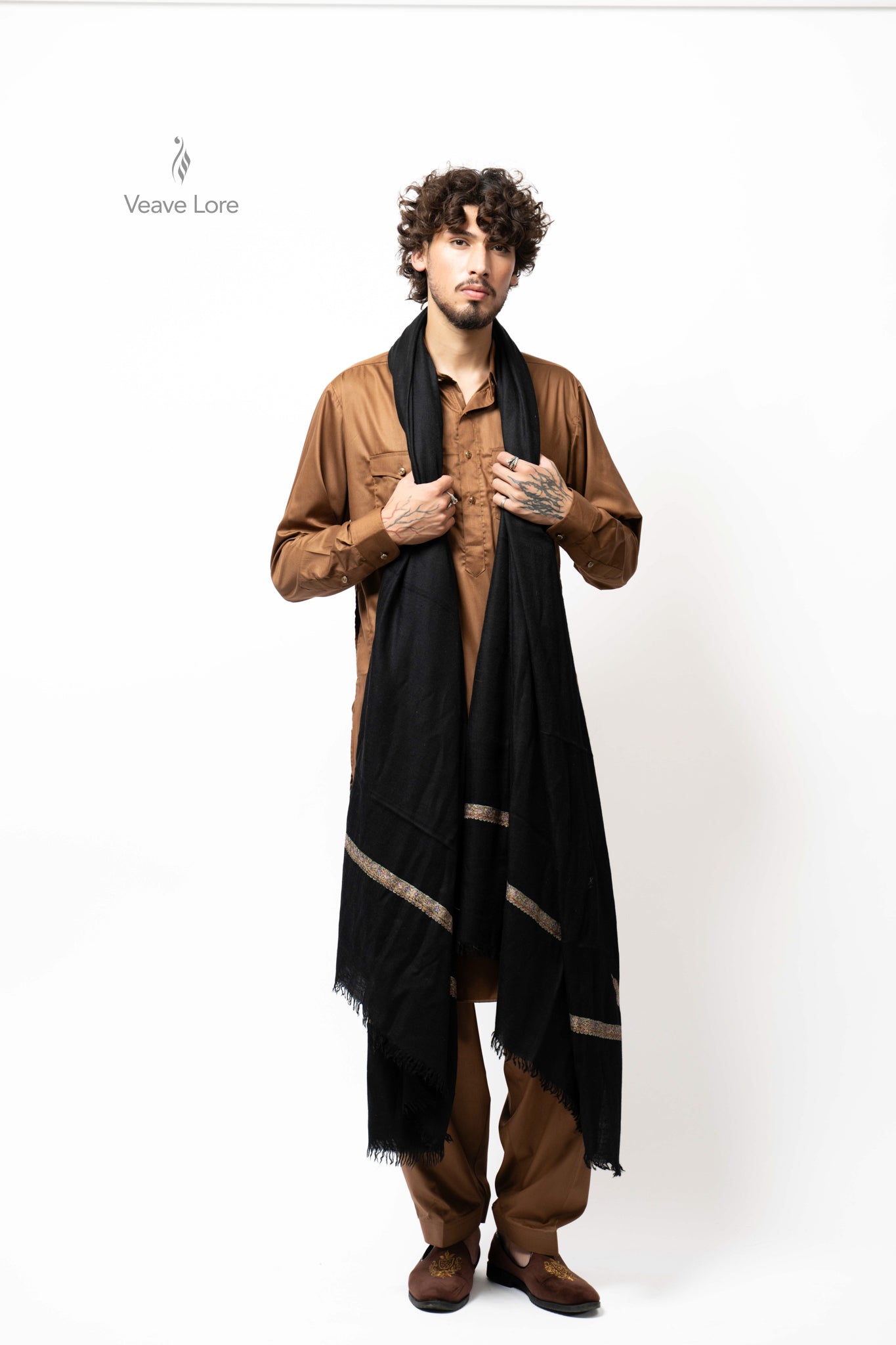 Onyx Prism Pashmina Shawl