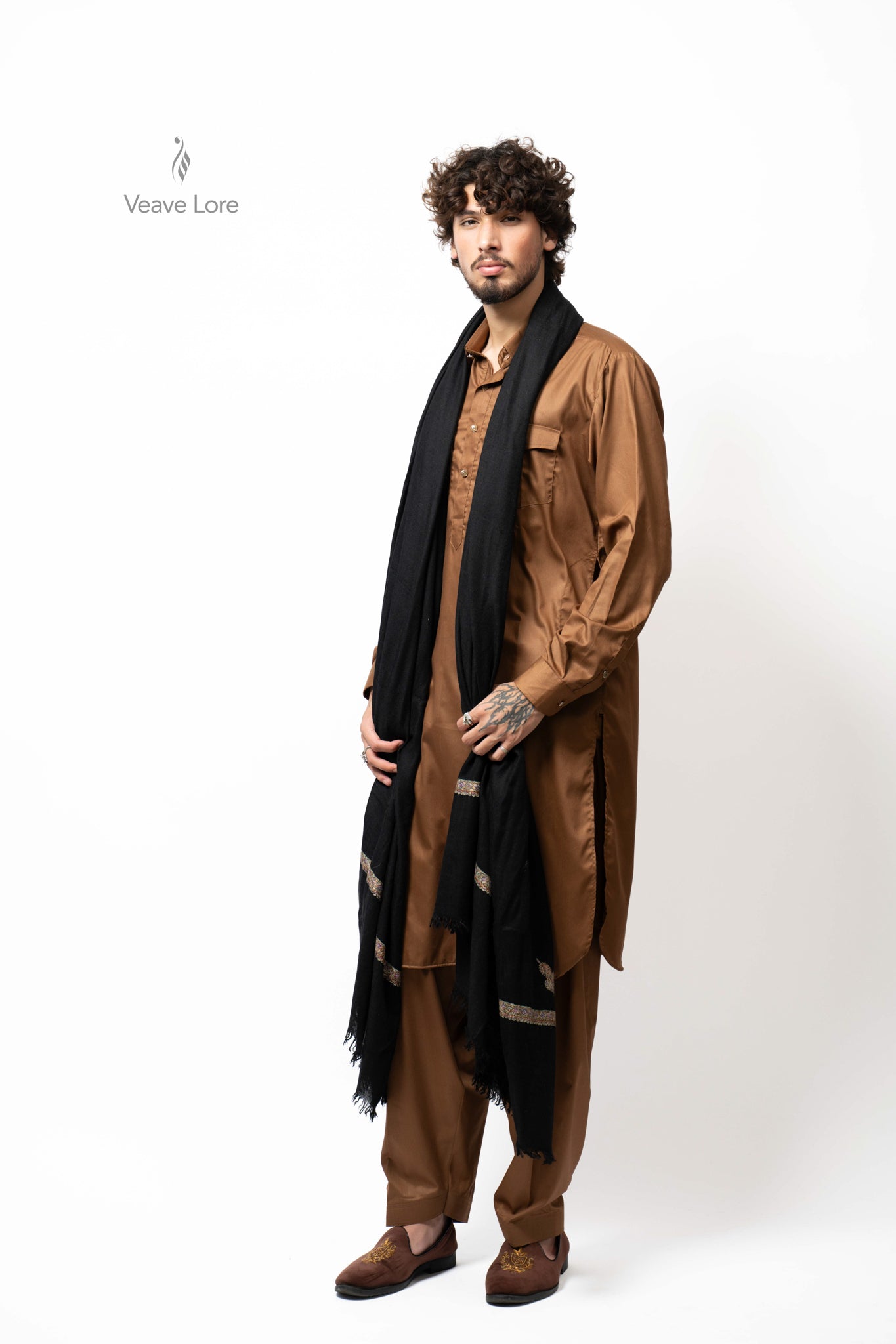 Onyx Prism Pashmina Shawl