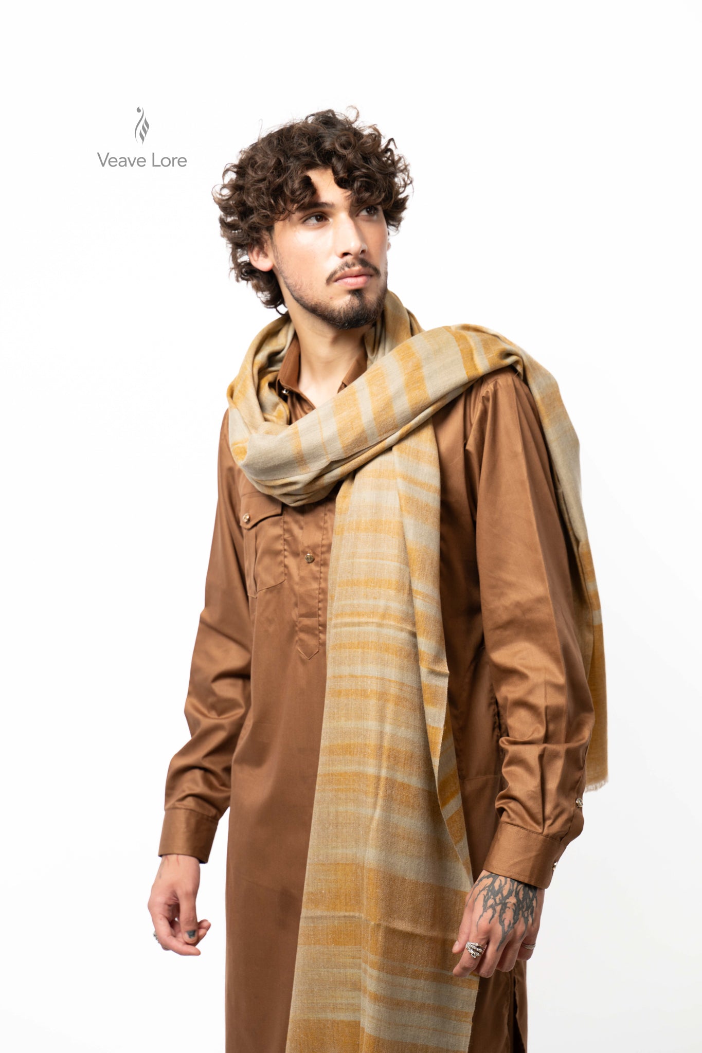 Honey Drift Pashmina Shawl