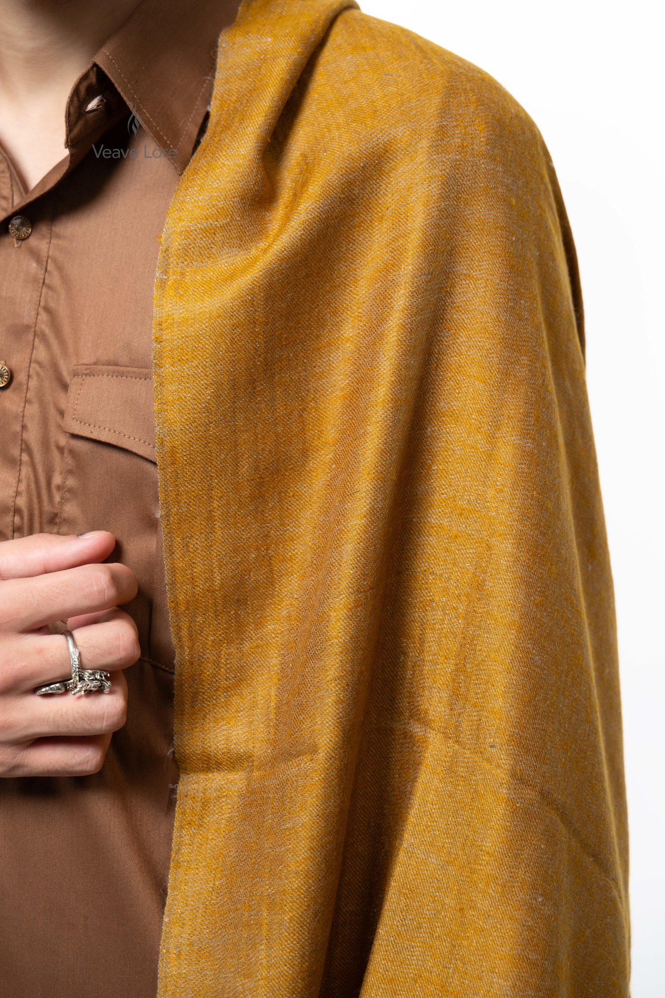 Ochre Verso Pashmina Shawl