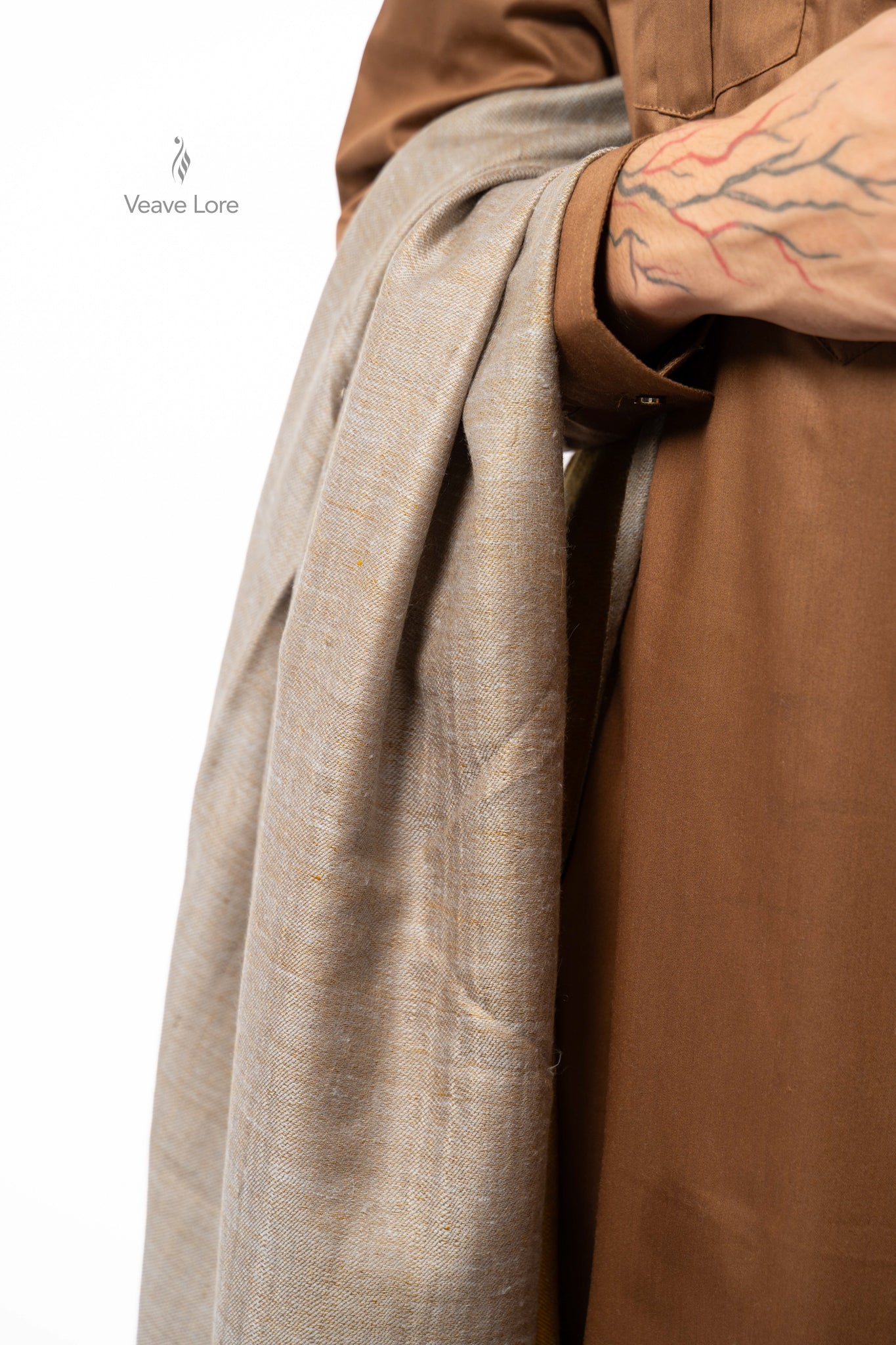 Ochre Verso Pashmina Shawl