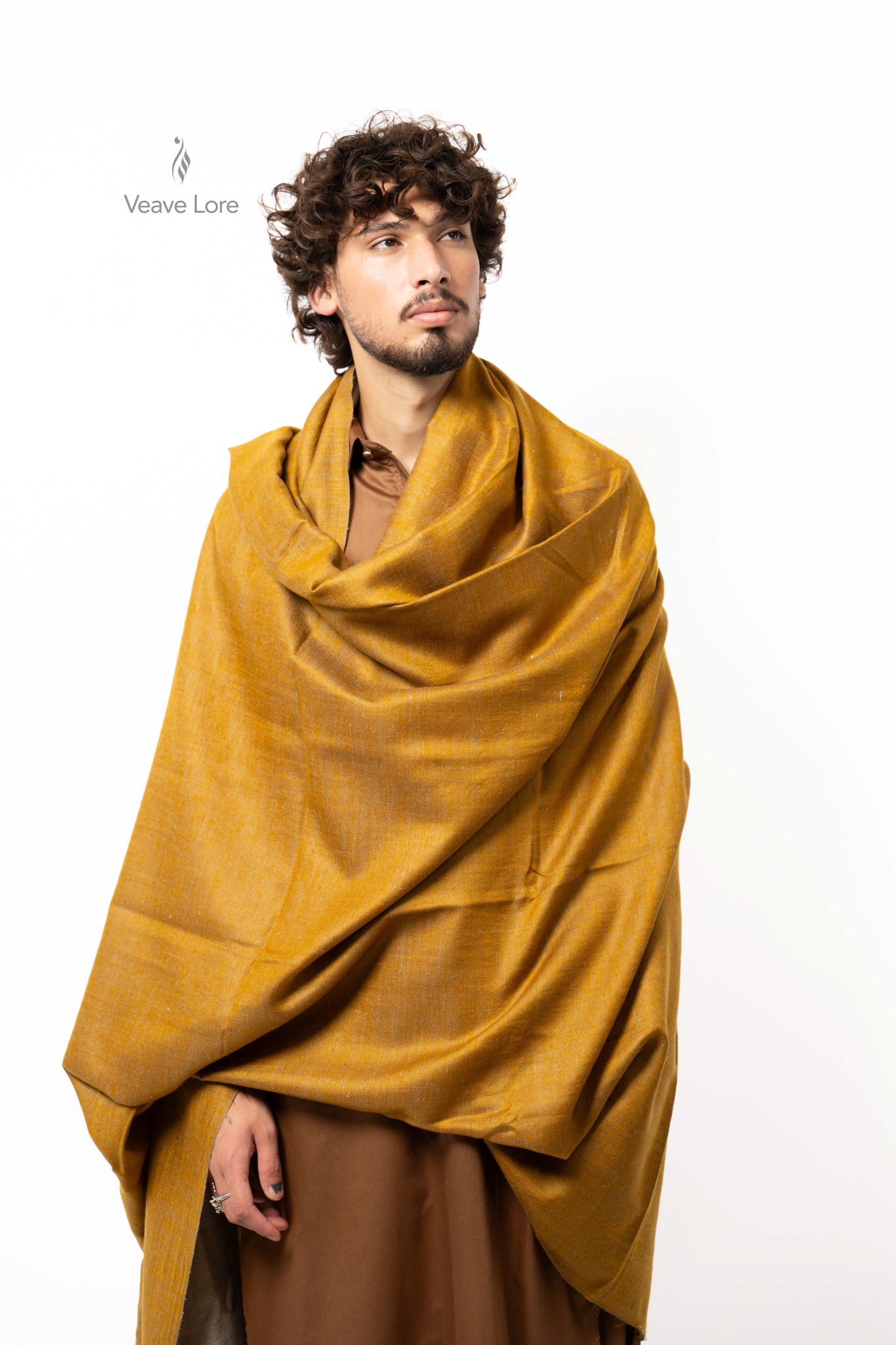 Ochre Verso Pashmina Shawl