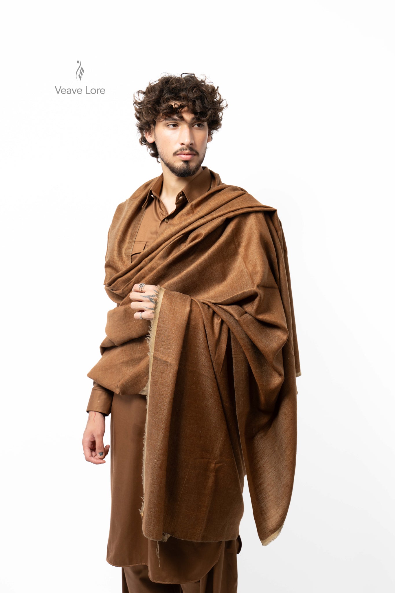 Umber Hearth Pashmina Shawl