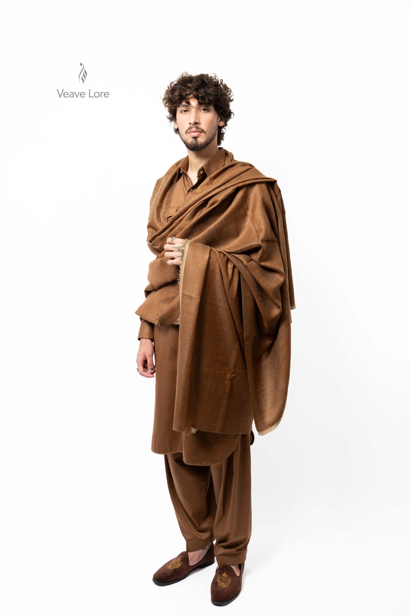 Umber Hearth Pashmina Shawl