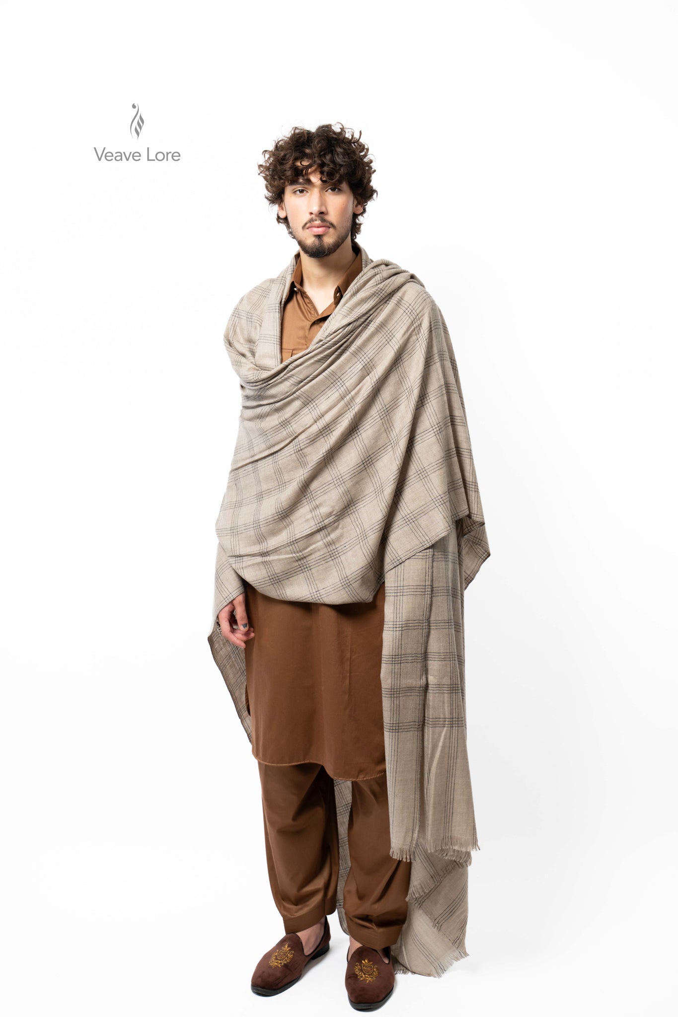Flax Casement Pashmina Shawl