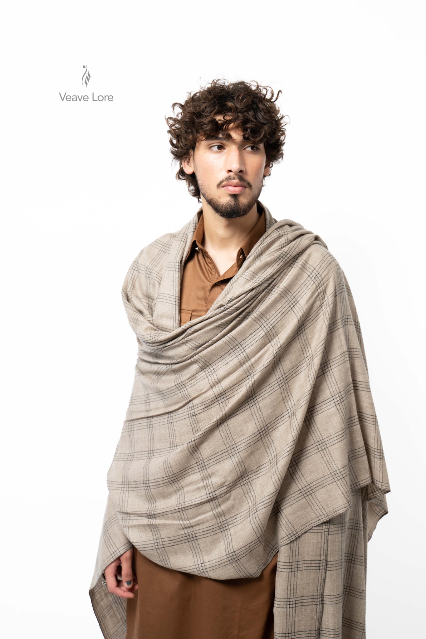 Flax Casement Pashmina Shawl