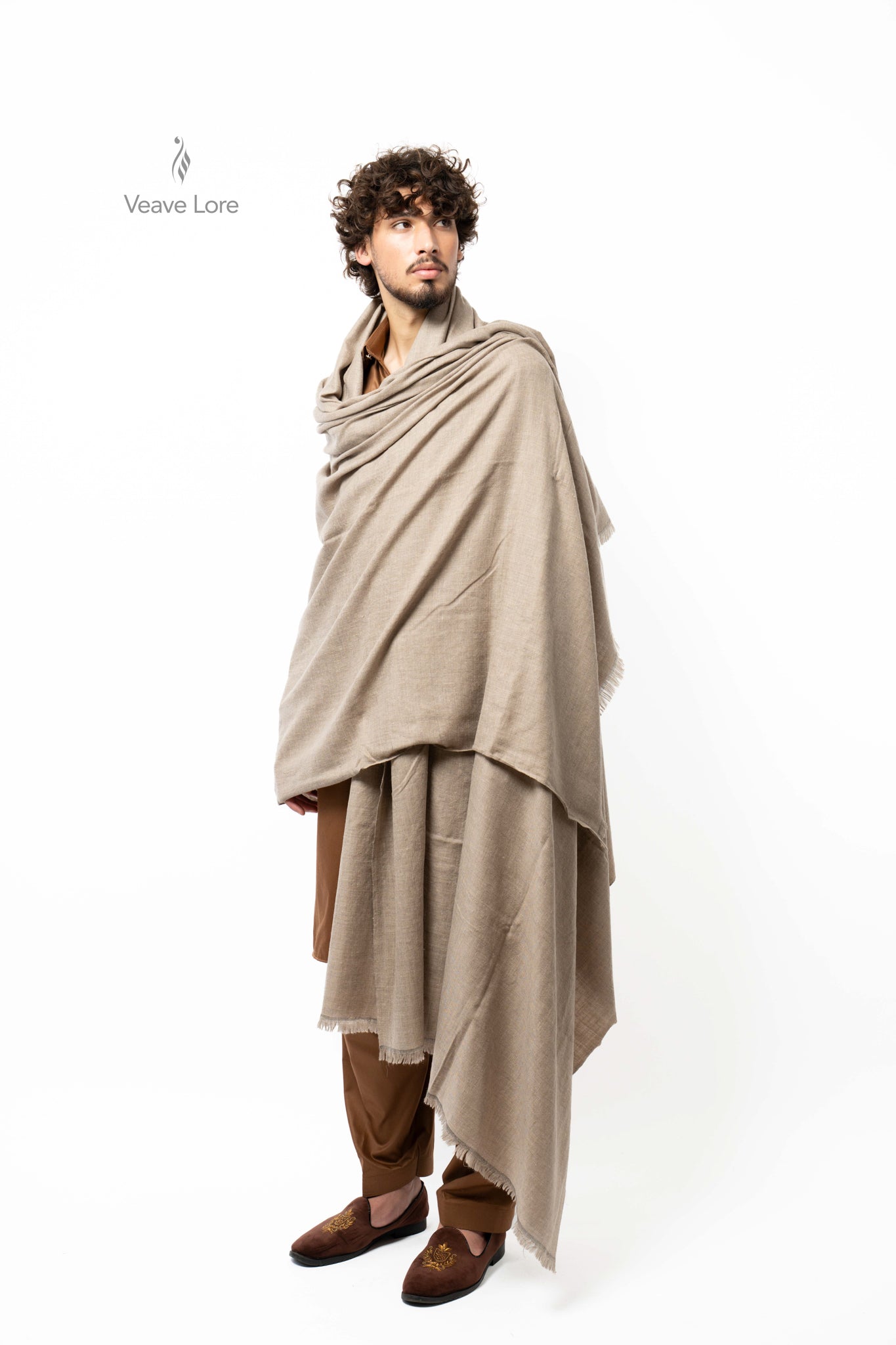 Hessian Grain Pashmina Shawl