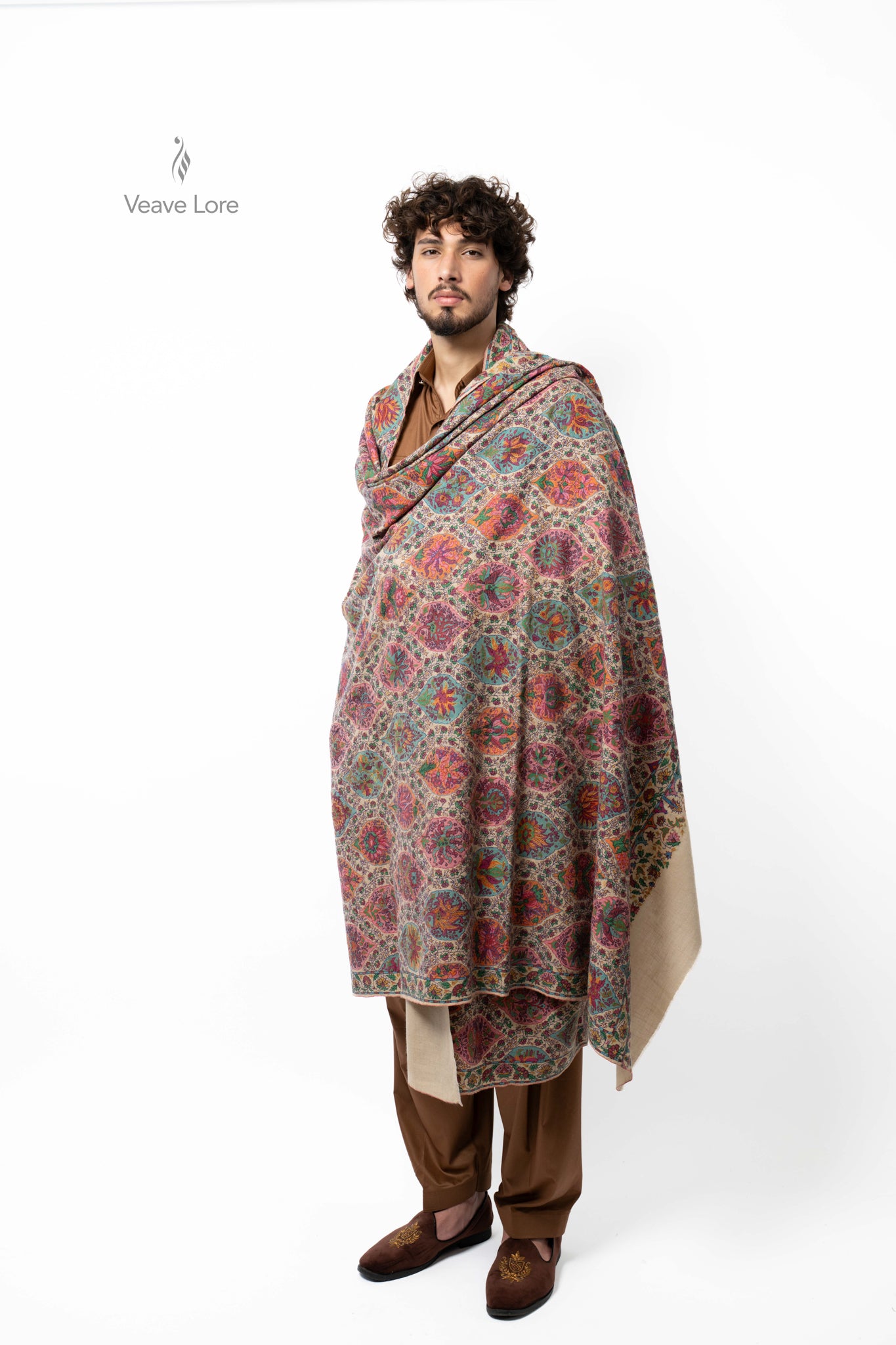 Kaleidoscope Verdant Pashmina Shawl