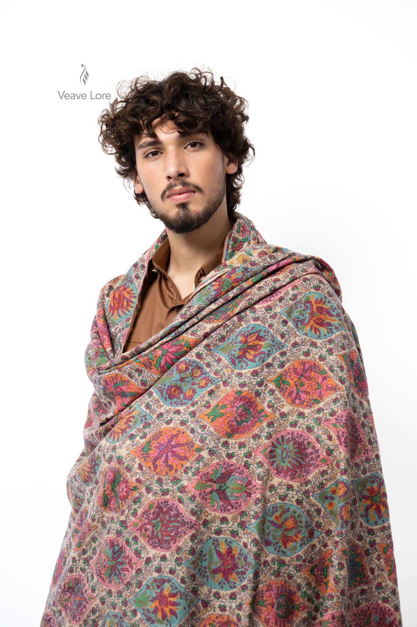 Kaleidoscope Verdant Pashmina Shawl