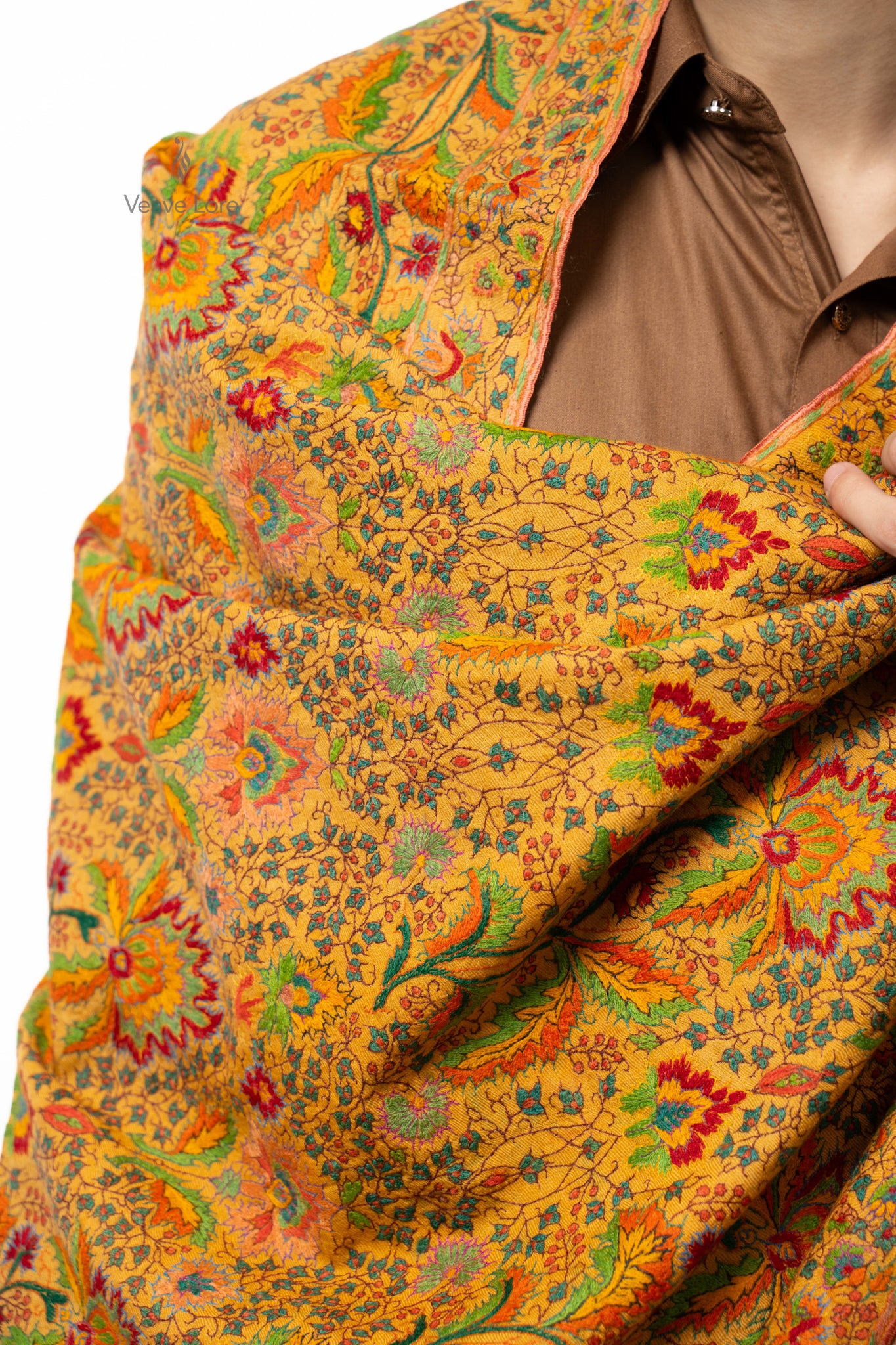 Amber Marigold Pashmina Shawl