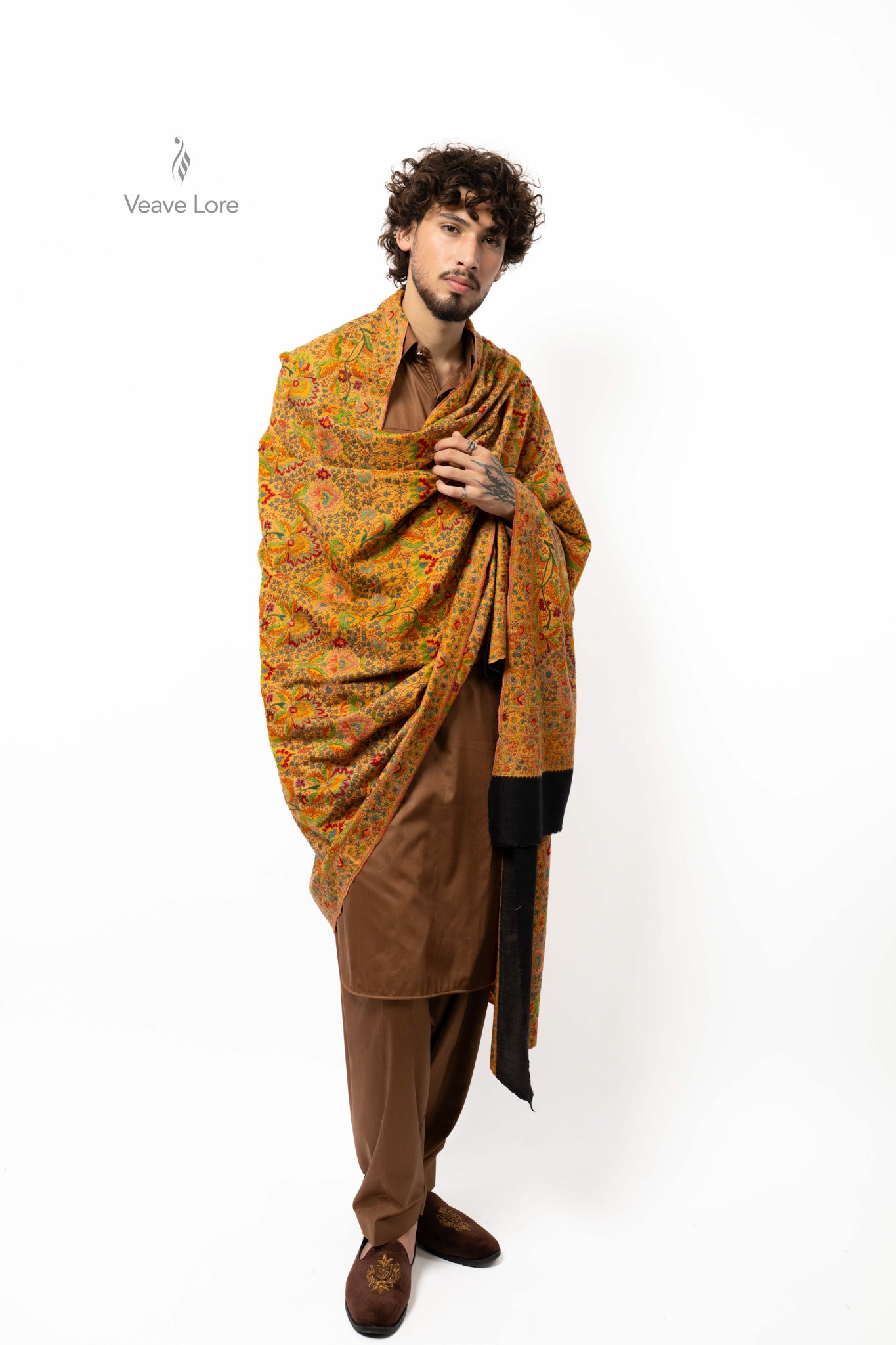 Amber Marigold Pashmina Shawl