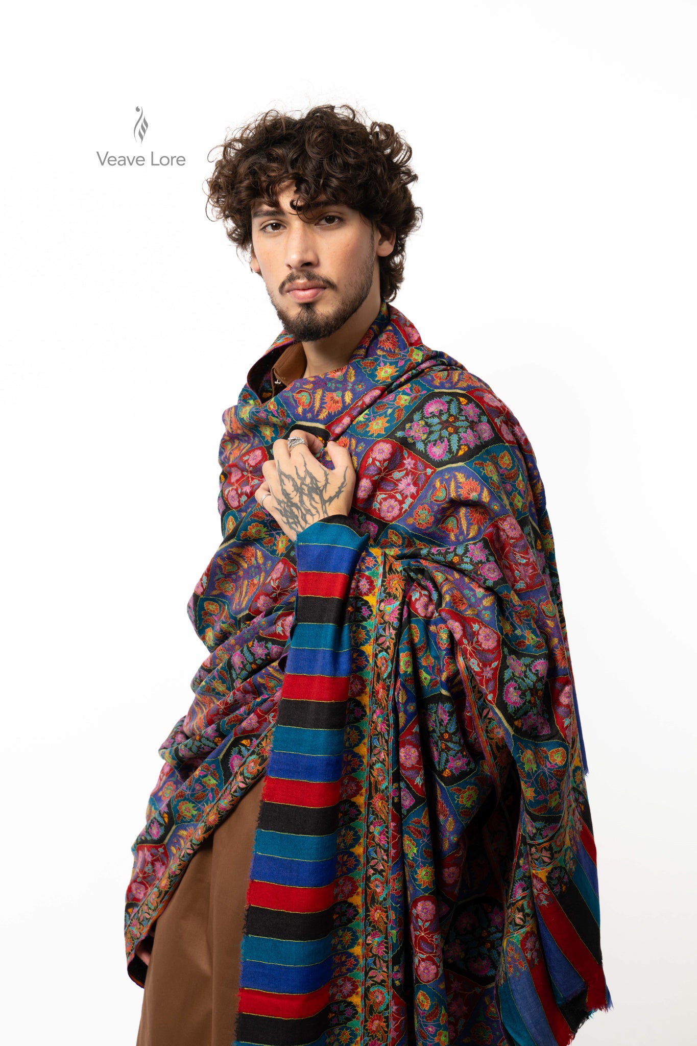Carnival Lattice Pashmina Shawl