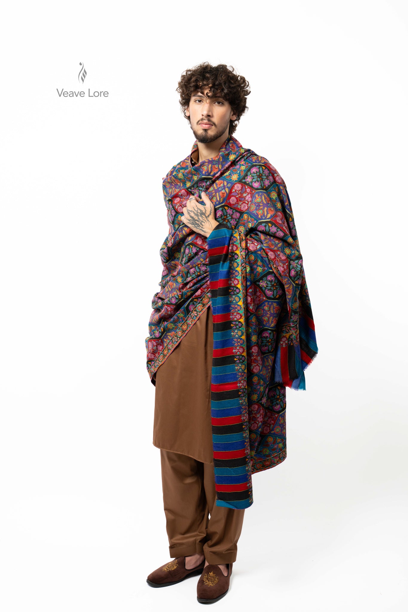 Carnival Lattice Pashmina Shawl