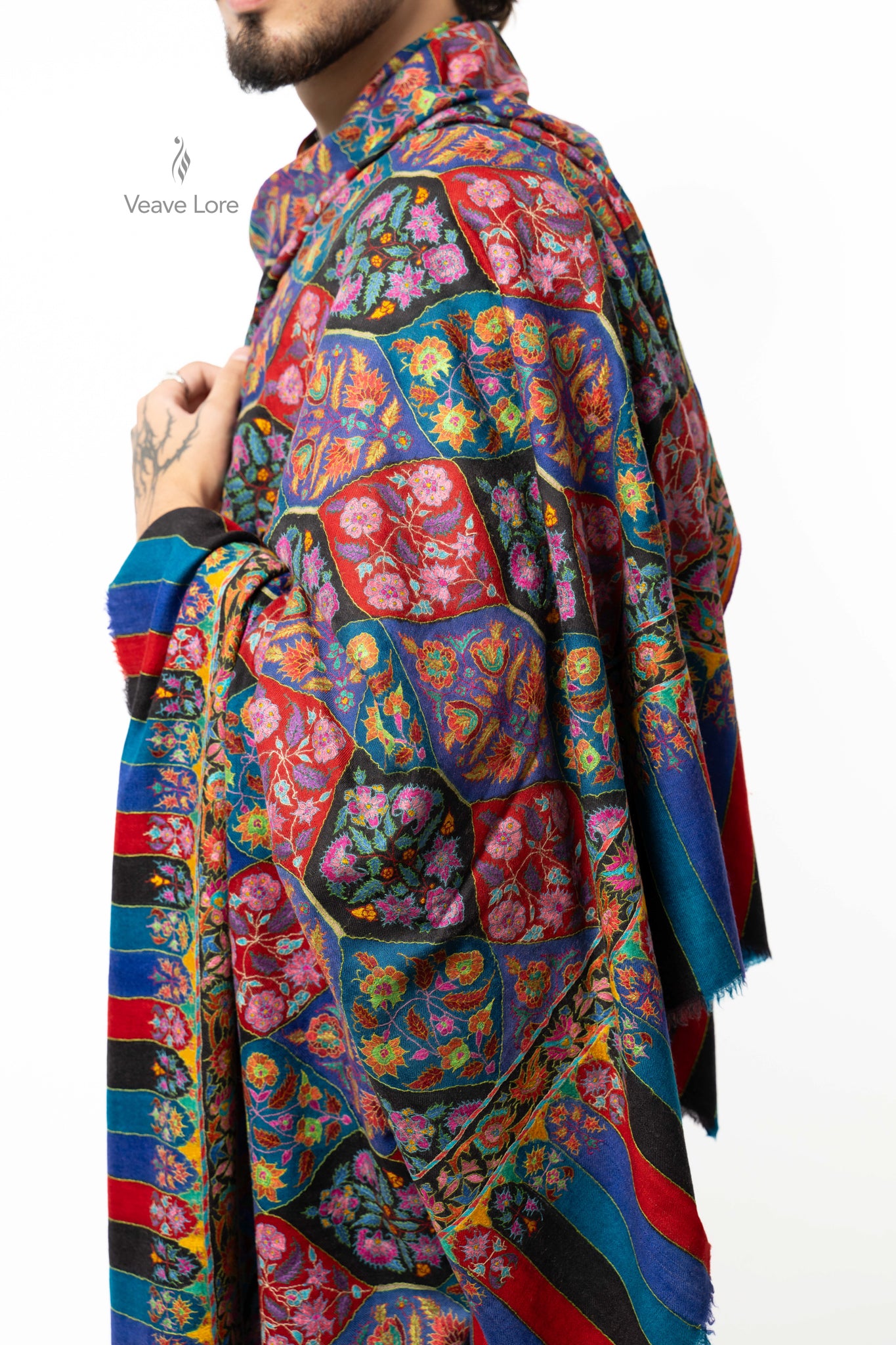 Carnival Lattice Pashmina Shawl