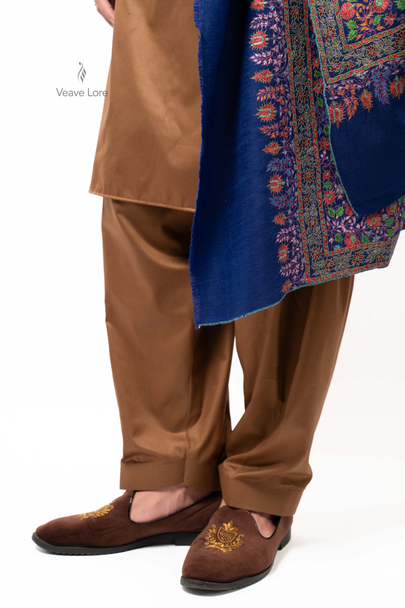 Sapphire Floret Pashmina Shawl