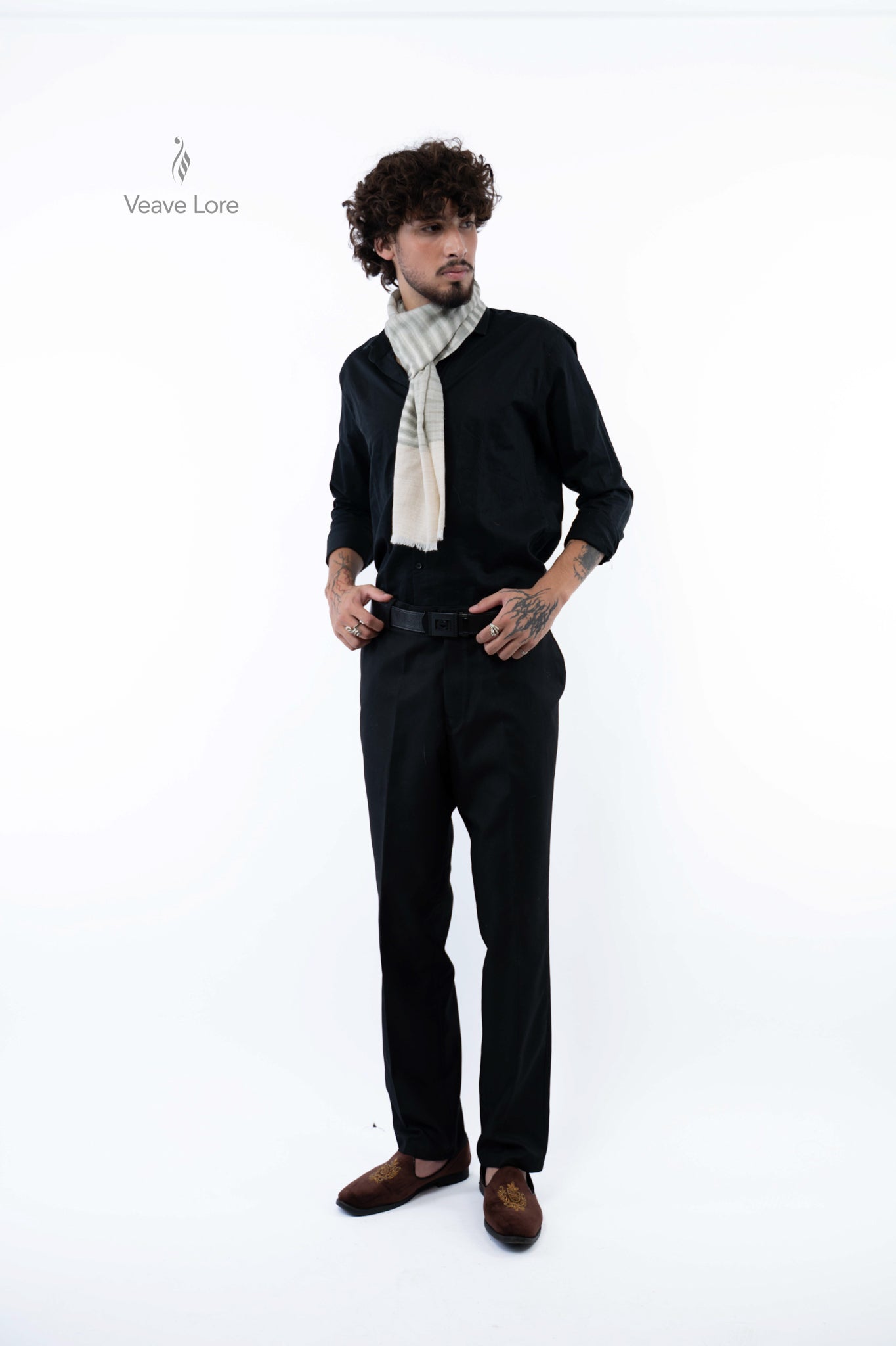 Dove Cinder Pashmina Scarf