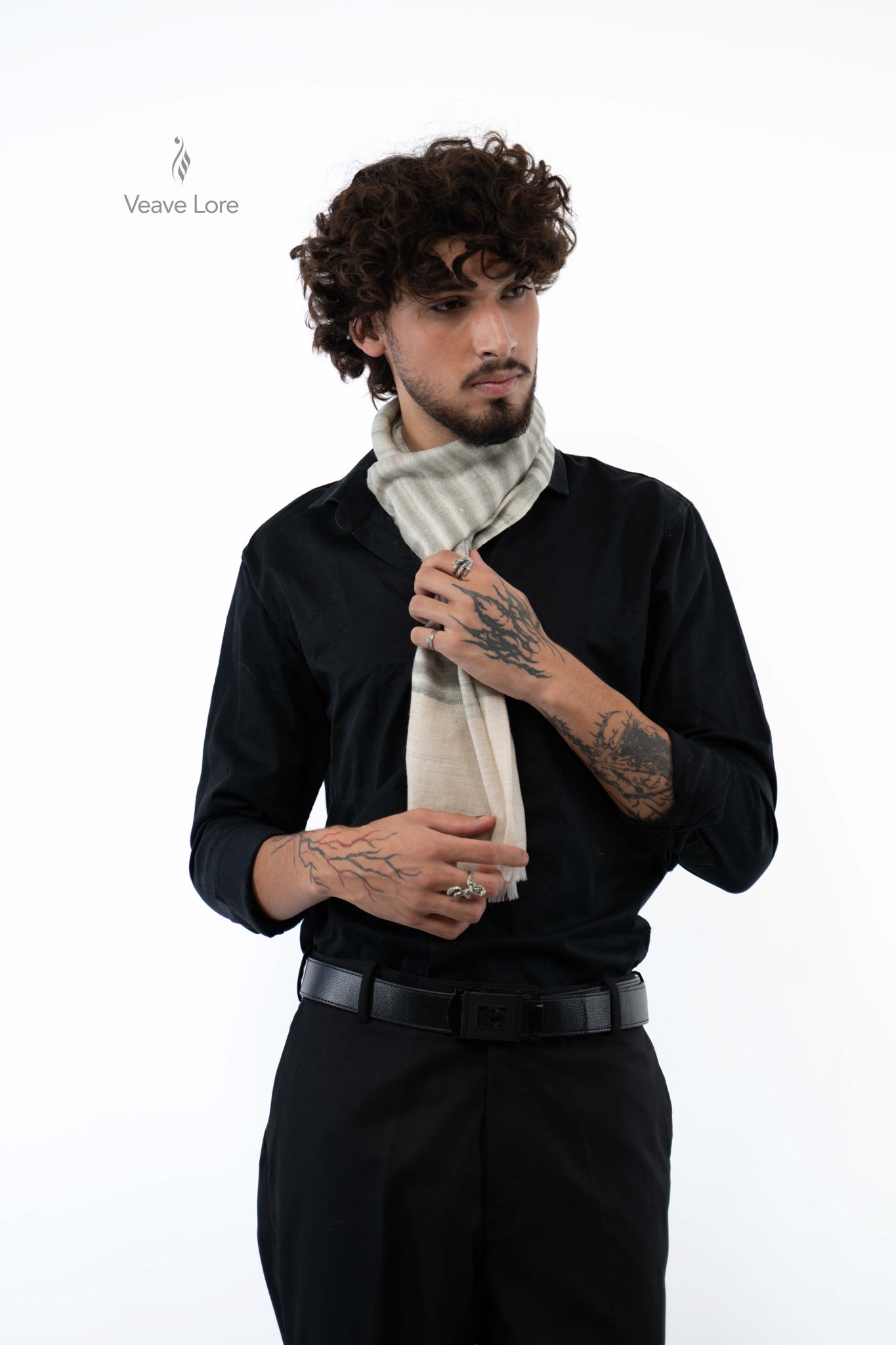 Dove Cinder Pashmina Scarf