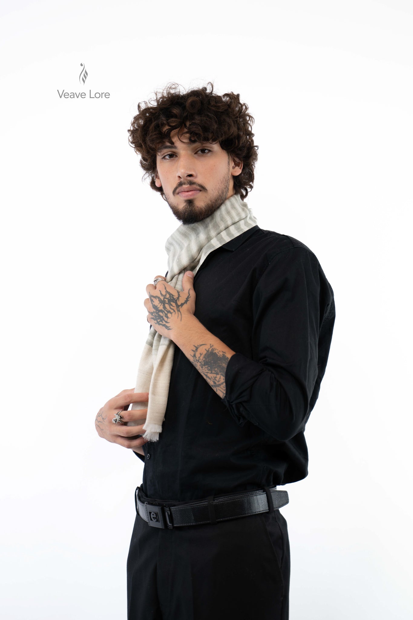 Dove Cinder Pashmina Scarf