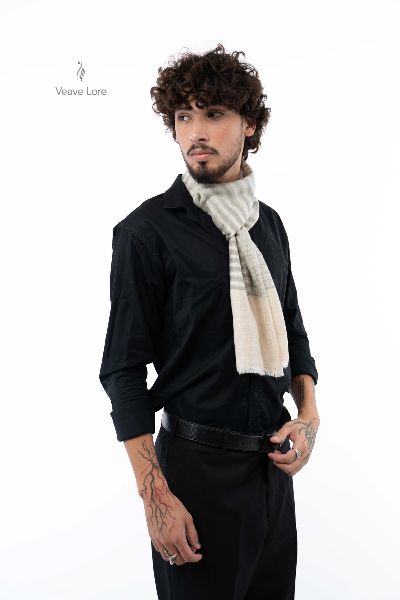 Dove Cinder Pashmina Scarf
