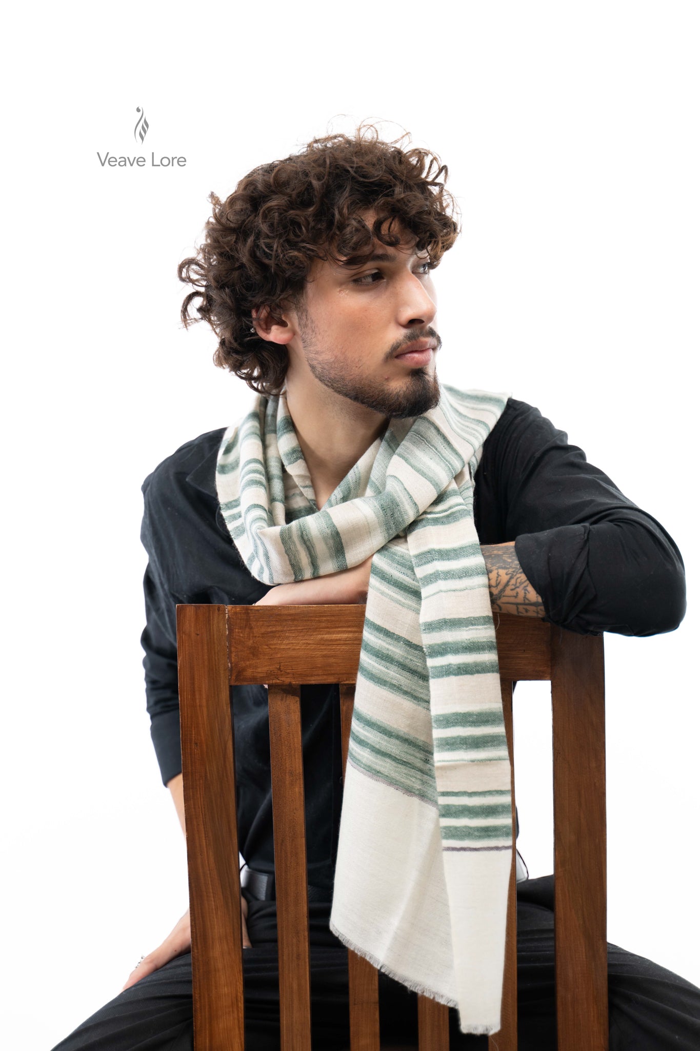 Moss Linen Pashmina Scarf