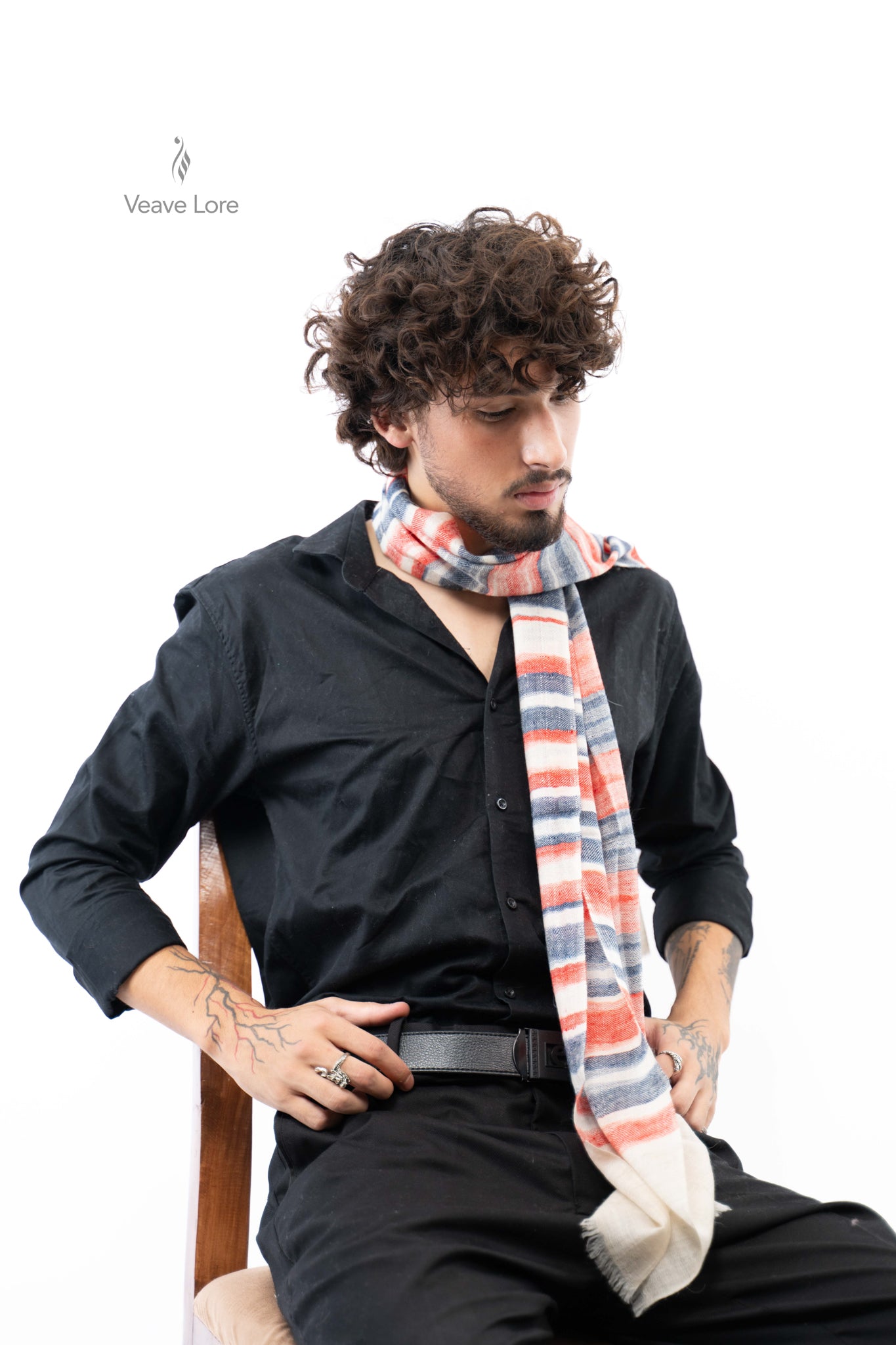 Coral Regatta Pashmina Scarf