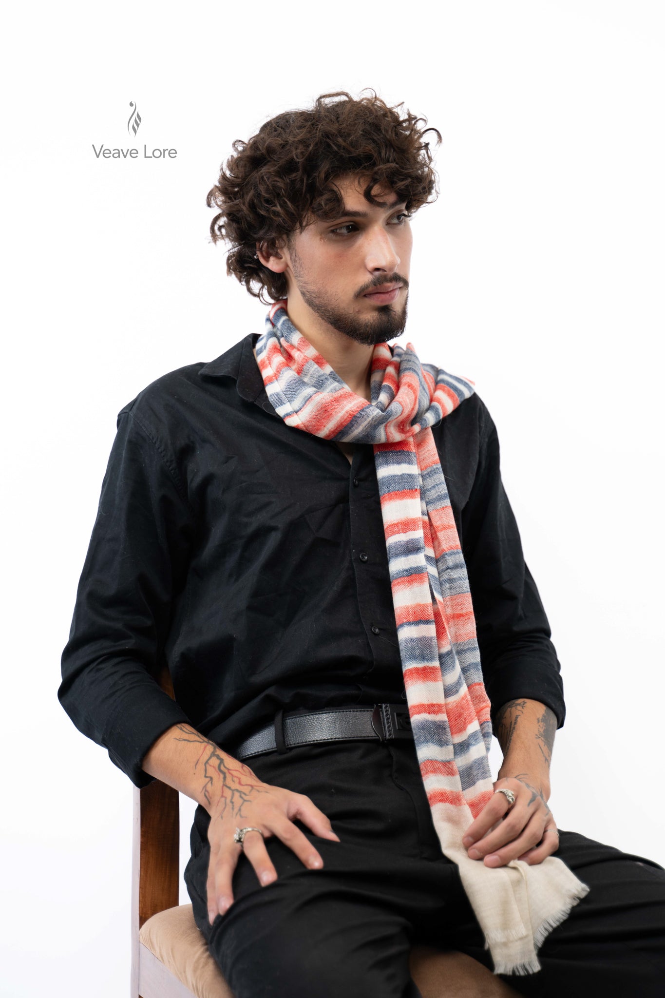 Coral Regatta Pashmina Scarf
