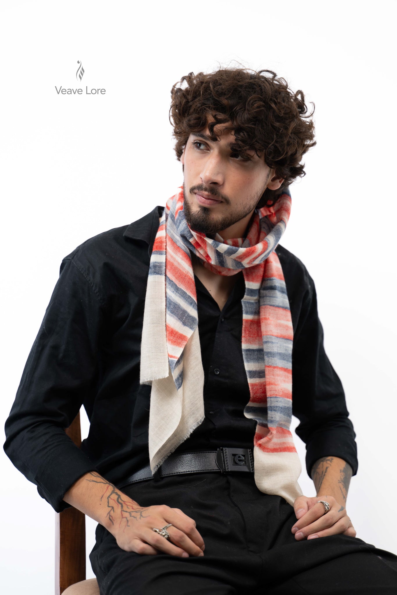 Coral Regatta Pashmina Scarf