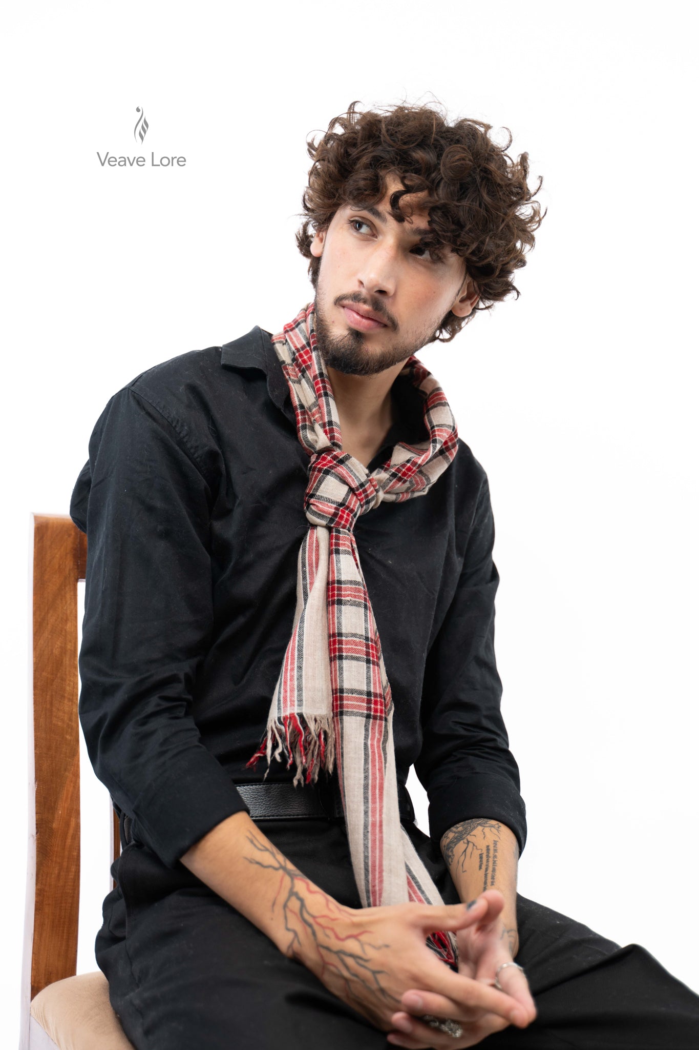 Scarlet Braemar Pashmina Scarf