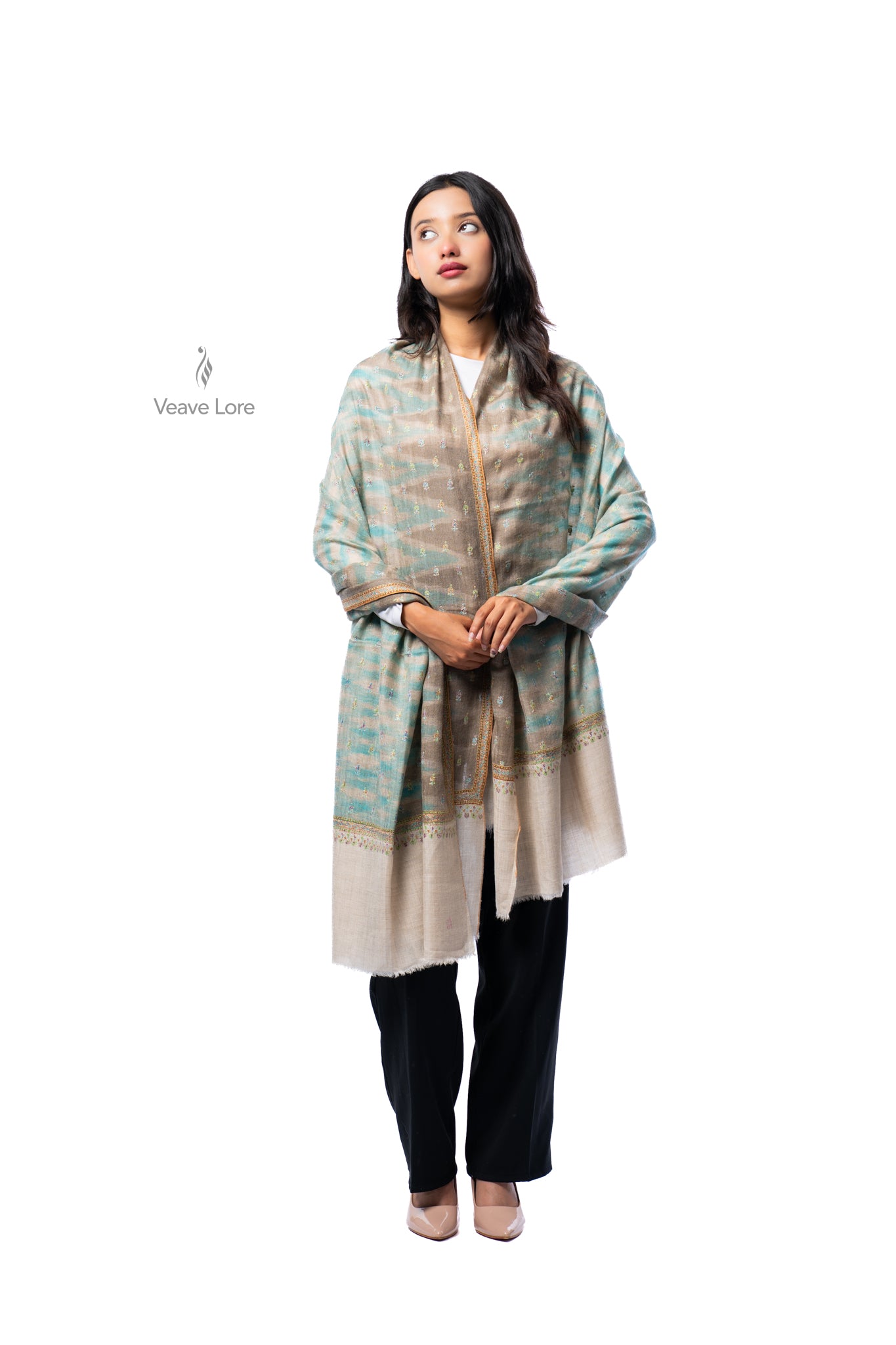 Jheel & Mist Pashmina Shawl