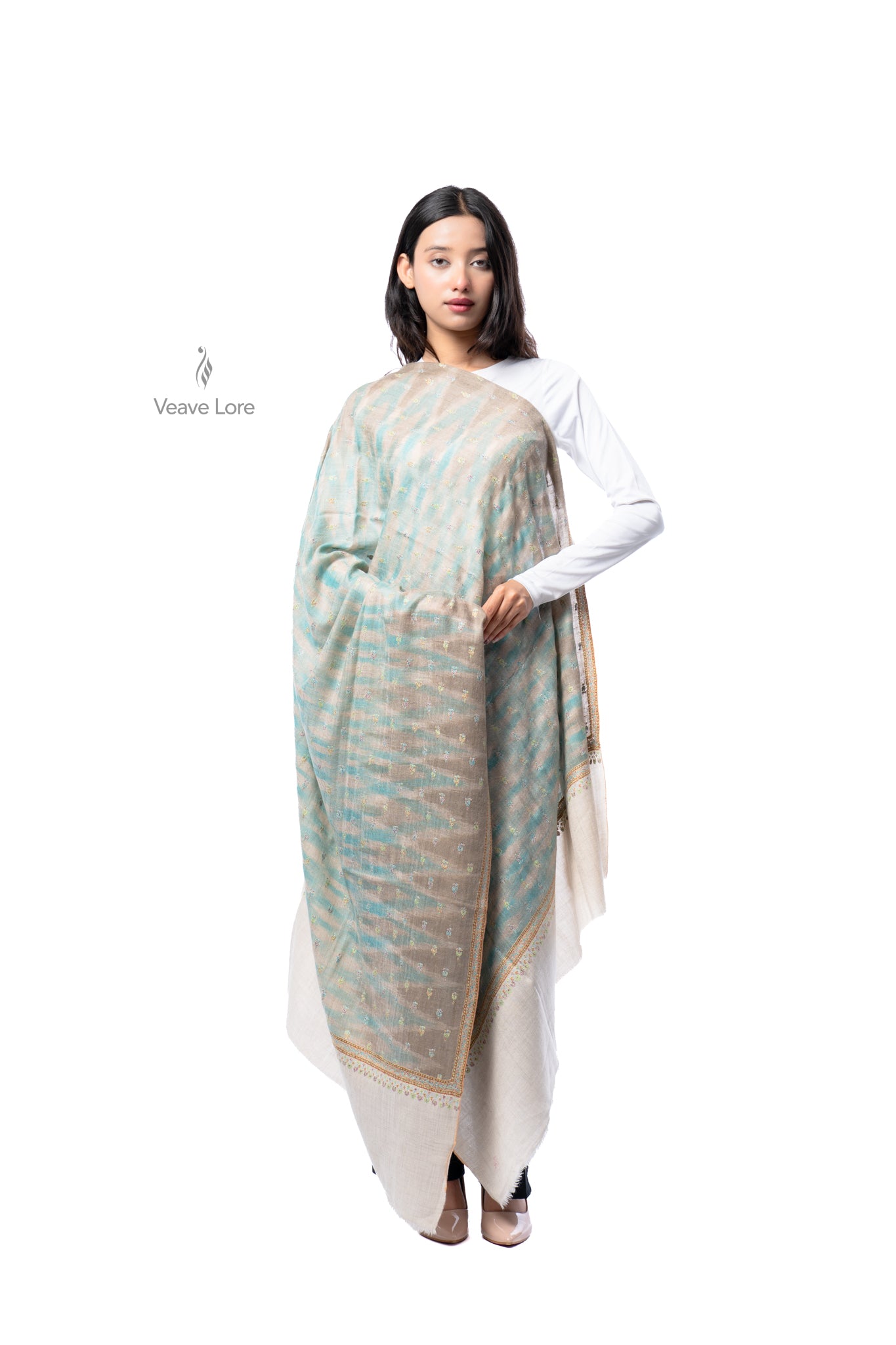 Jheel & Mist Pashmina Shawl