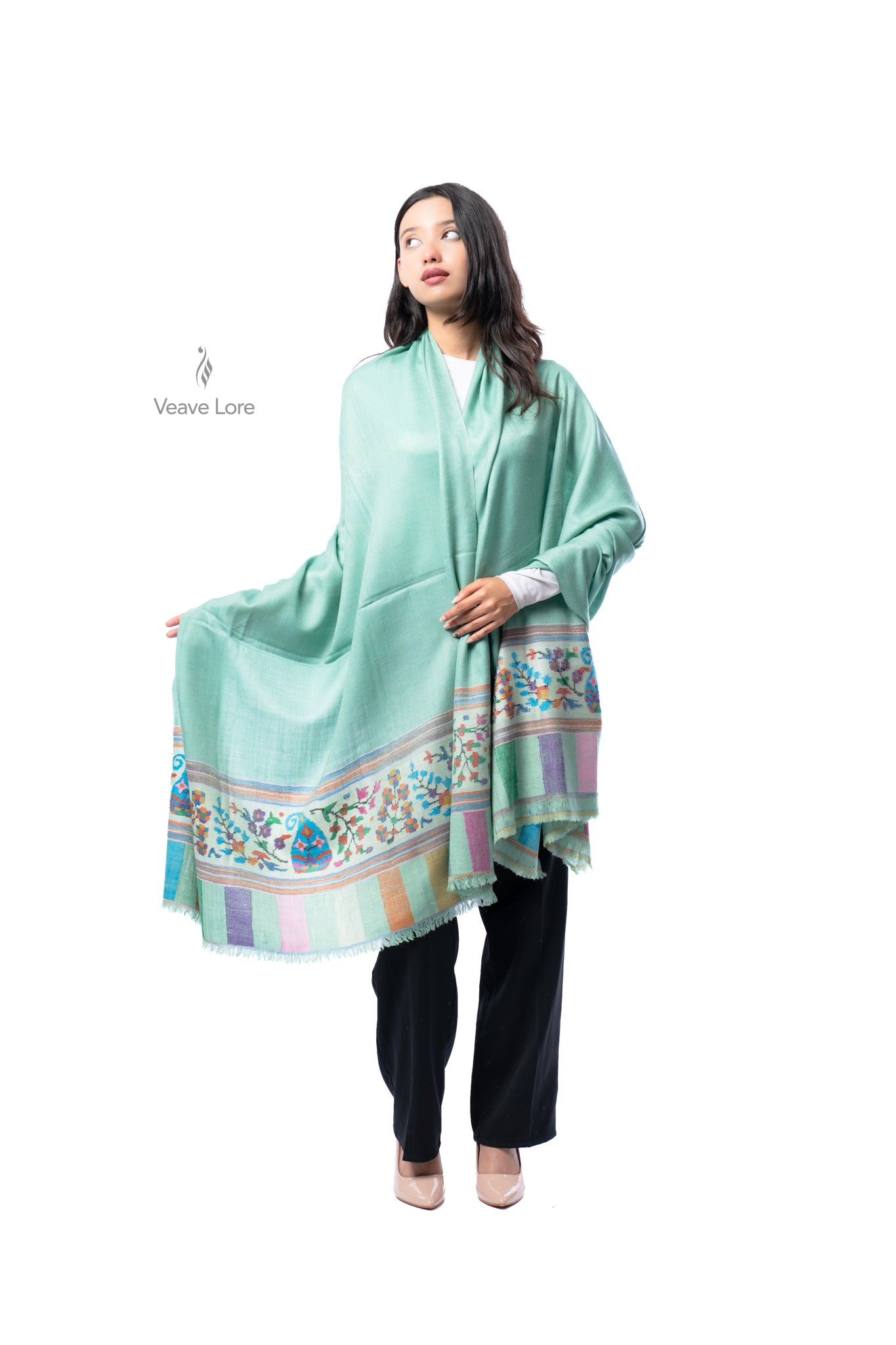 Sabzazaar The Verdant Meadow Pashmina Shawl