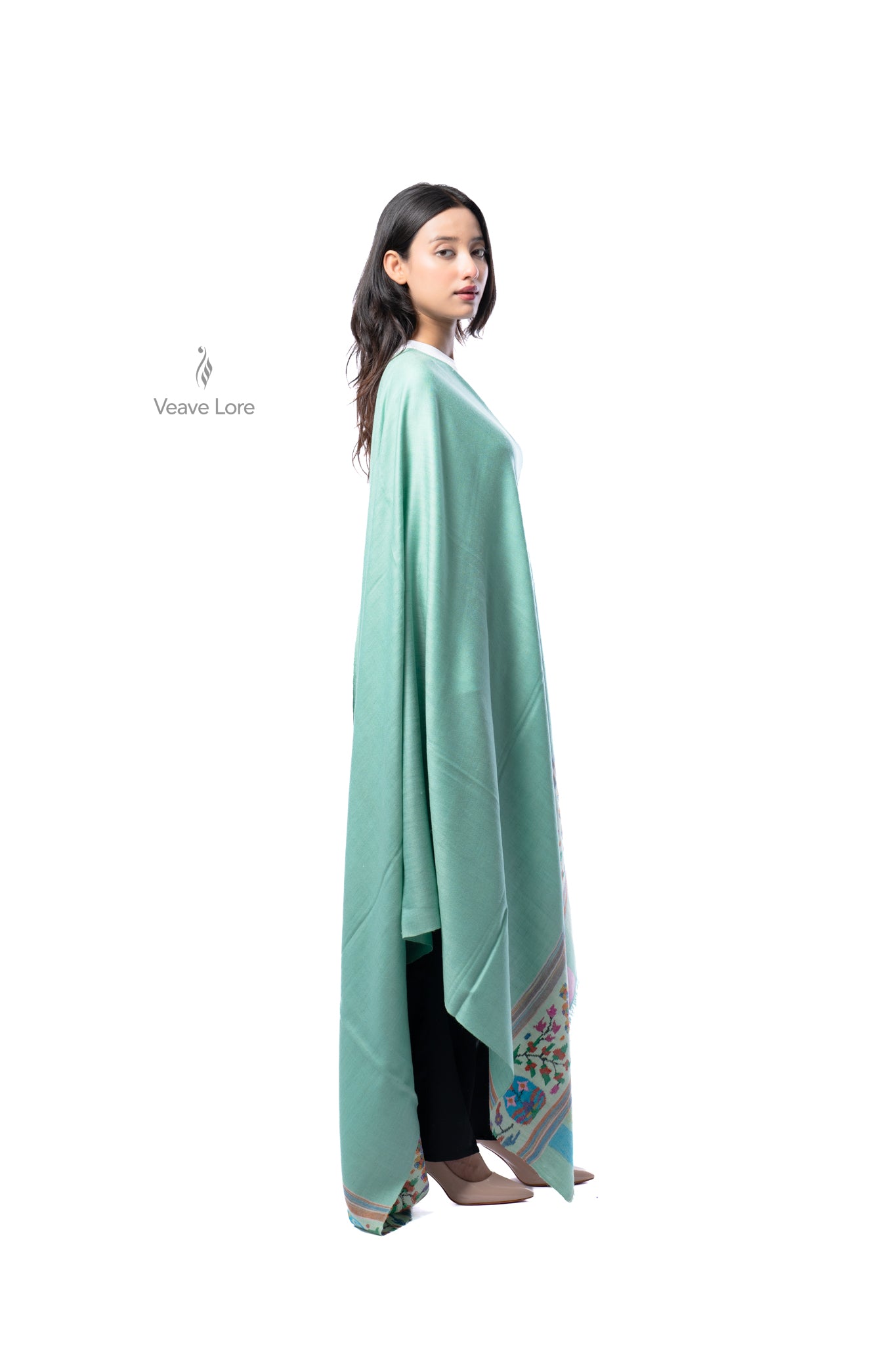 Sabzazaar The Verdant Meadow Pashmina Shawl