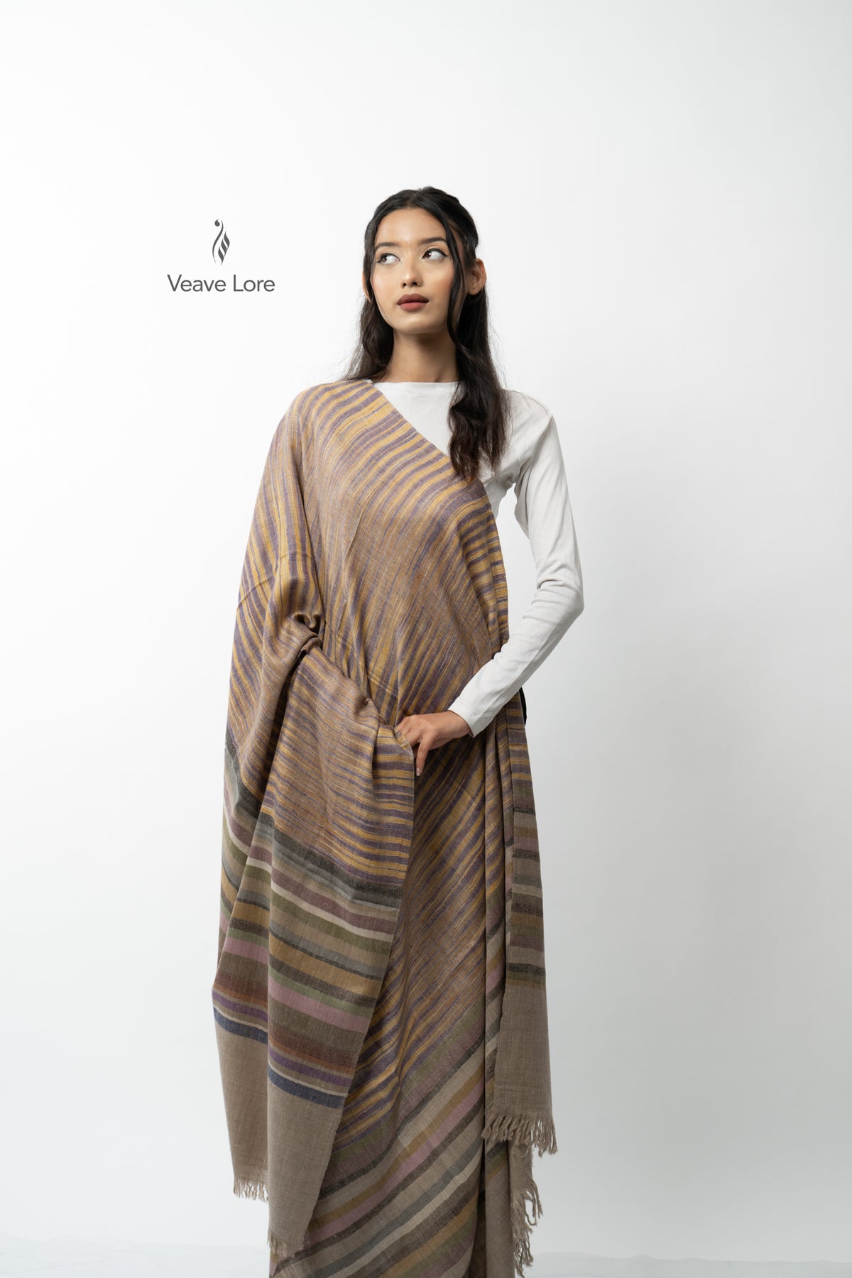 Wheat Cadence Pashmina Shawl