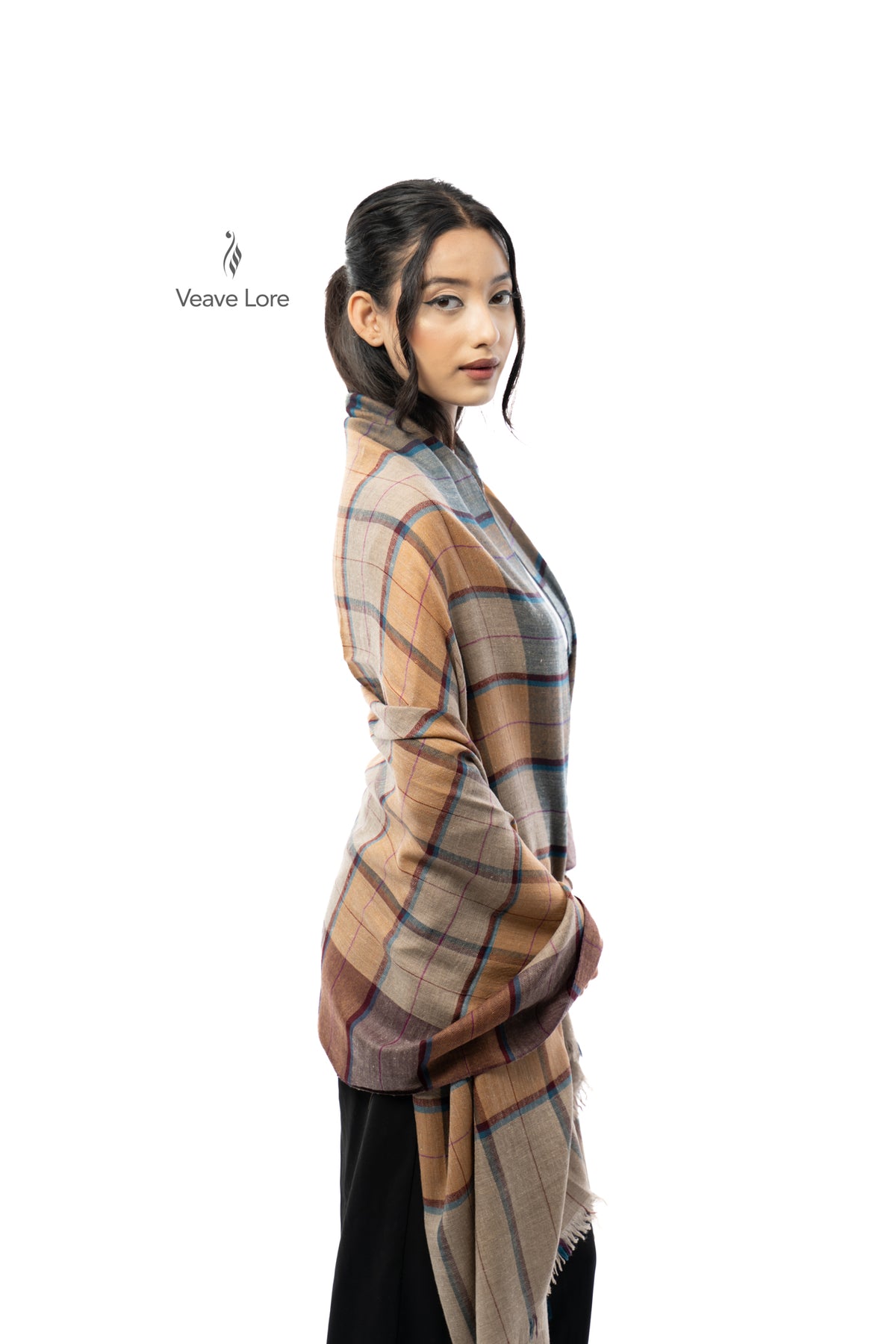 Caramel Tcollin Pashmina Shawl