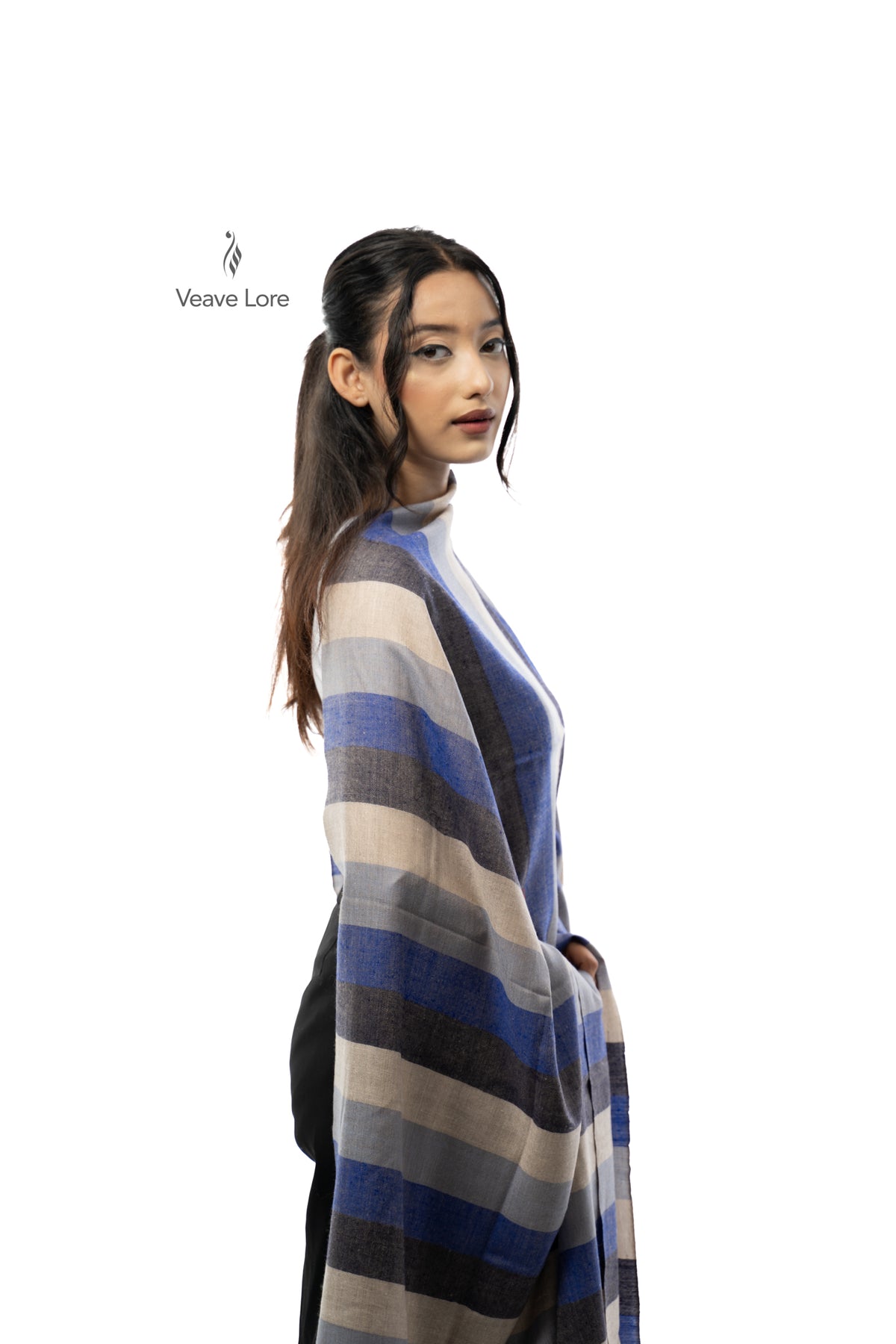 Denim Cabana Pashmina Shawl