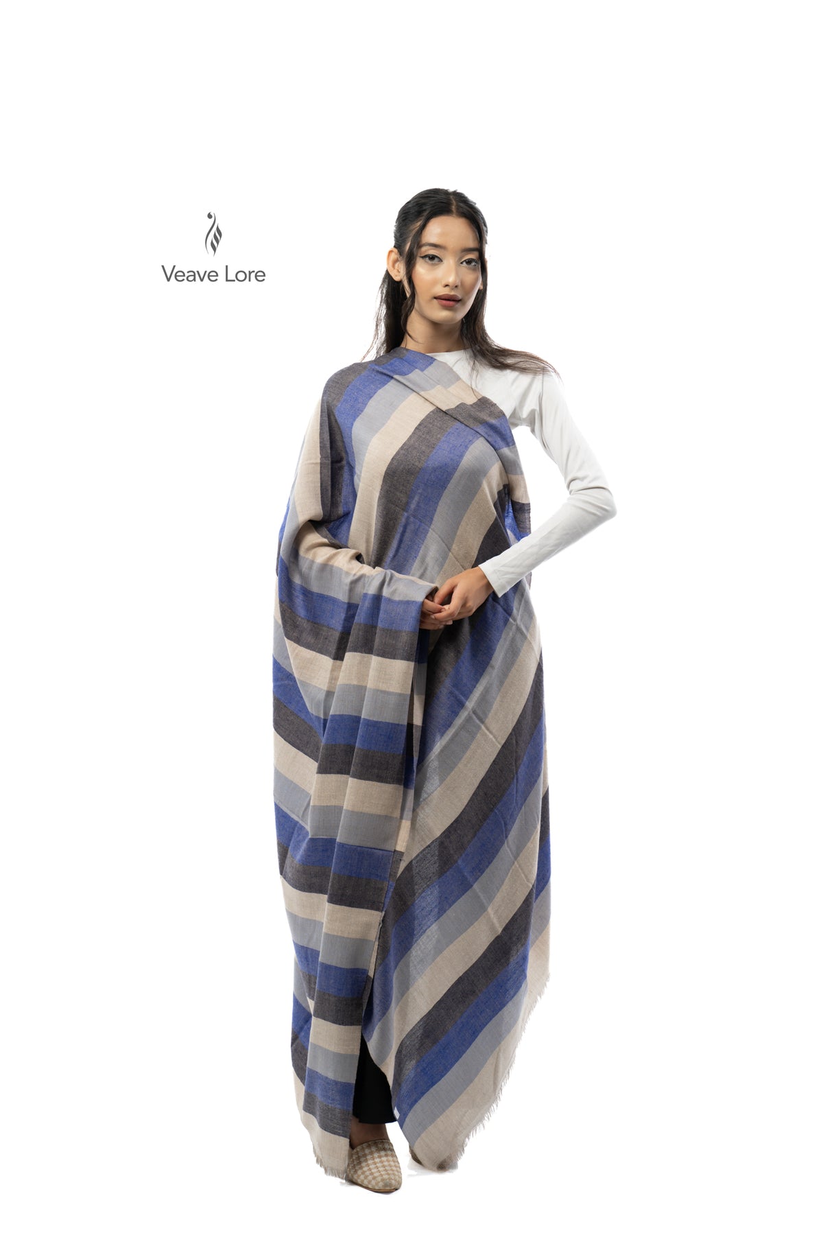 Denim Cabana Pashmina Shawl