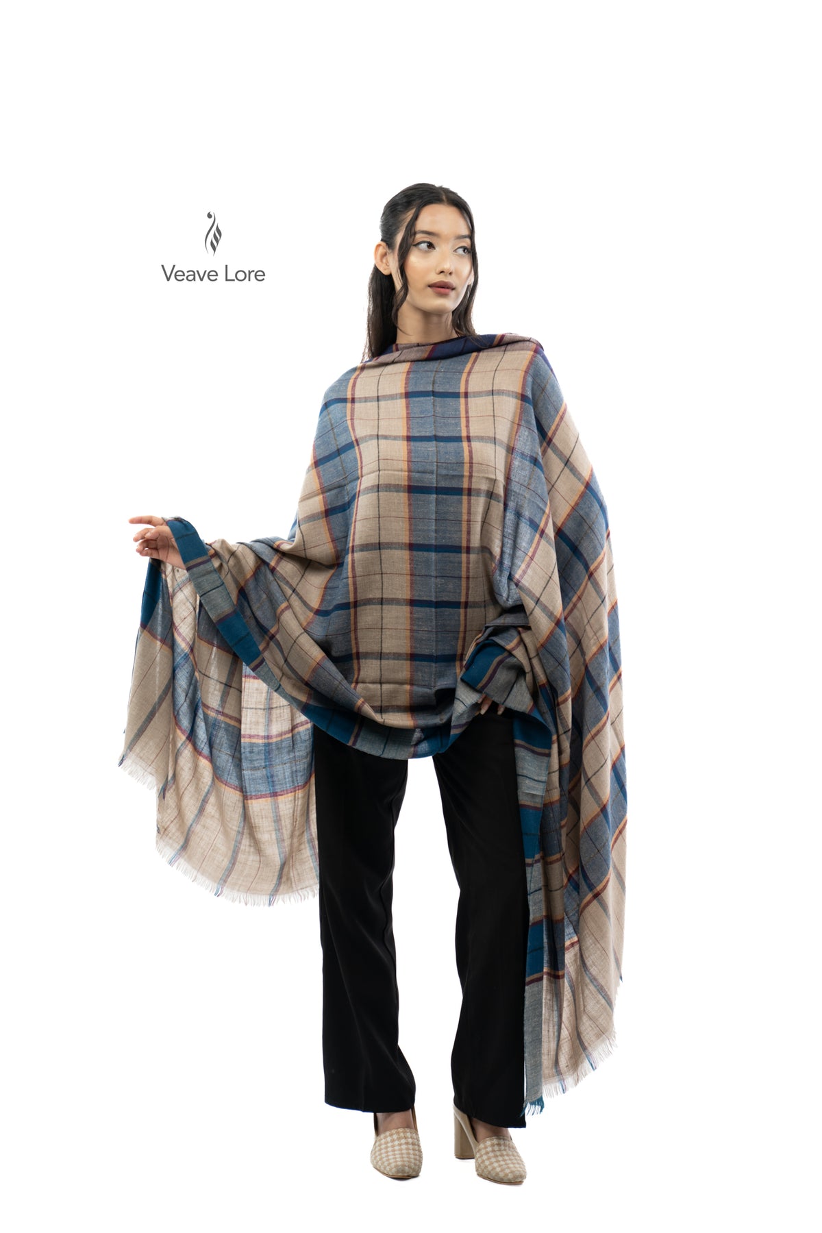 Teal Regatta Pashmina Shawl