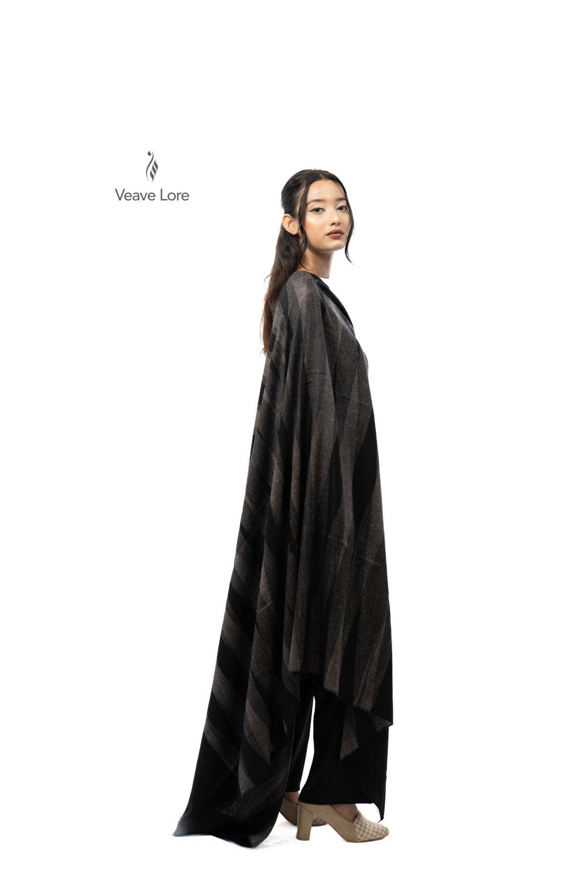 Ink Mirage Pashmina Shawl