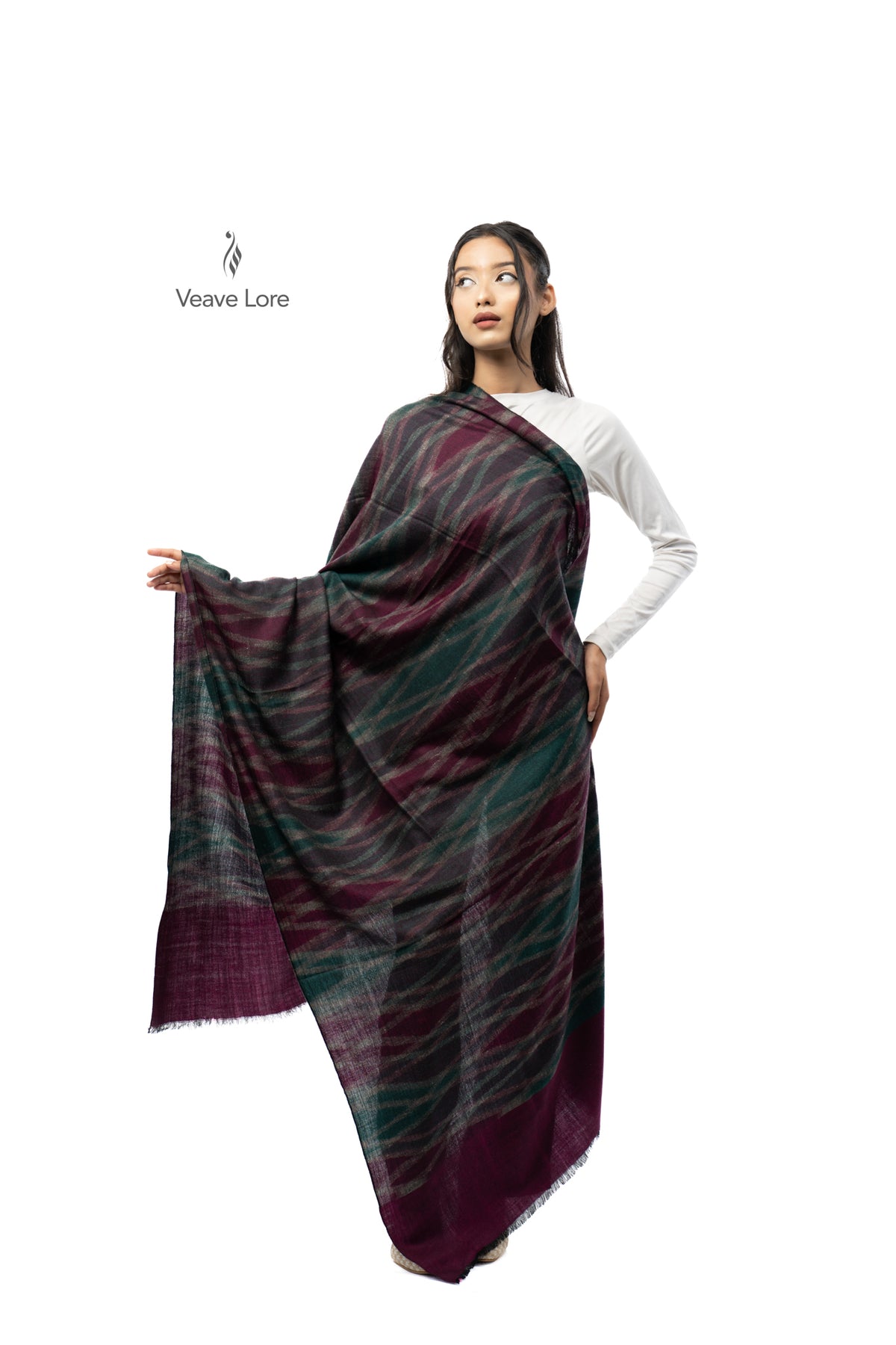 Merlot Cascade Pashmina Shawl