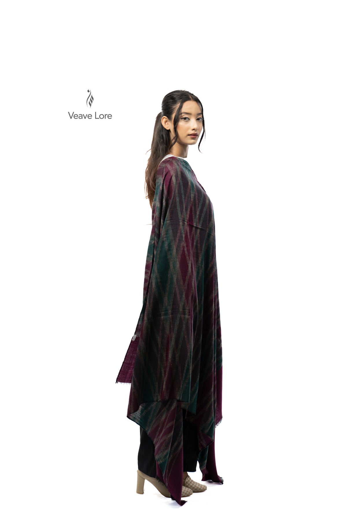 Merlot Cascade Pashmina Shawl
